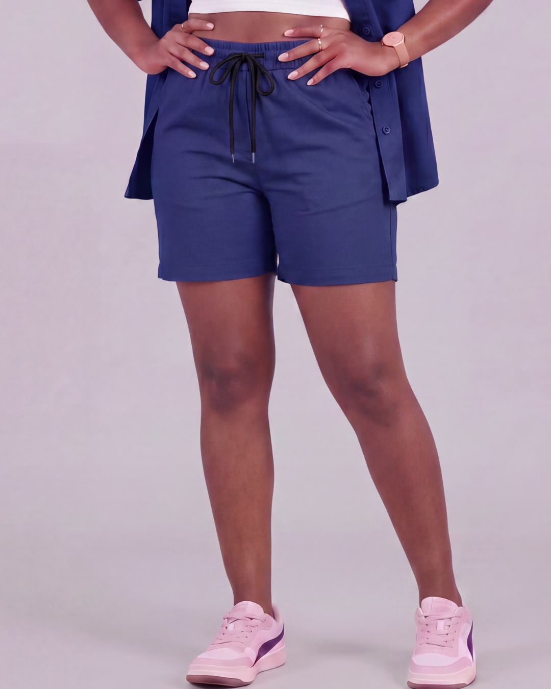 Women's Drawstring Chino Short