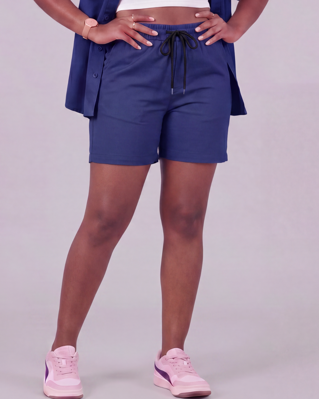 Women's Drawstring Chino Short