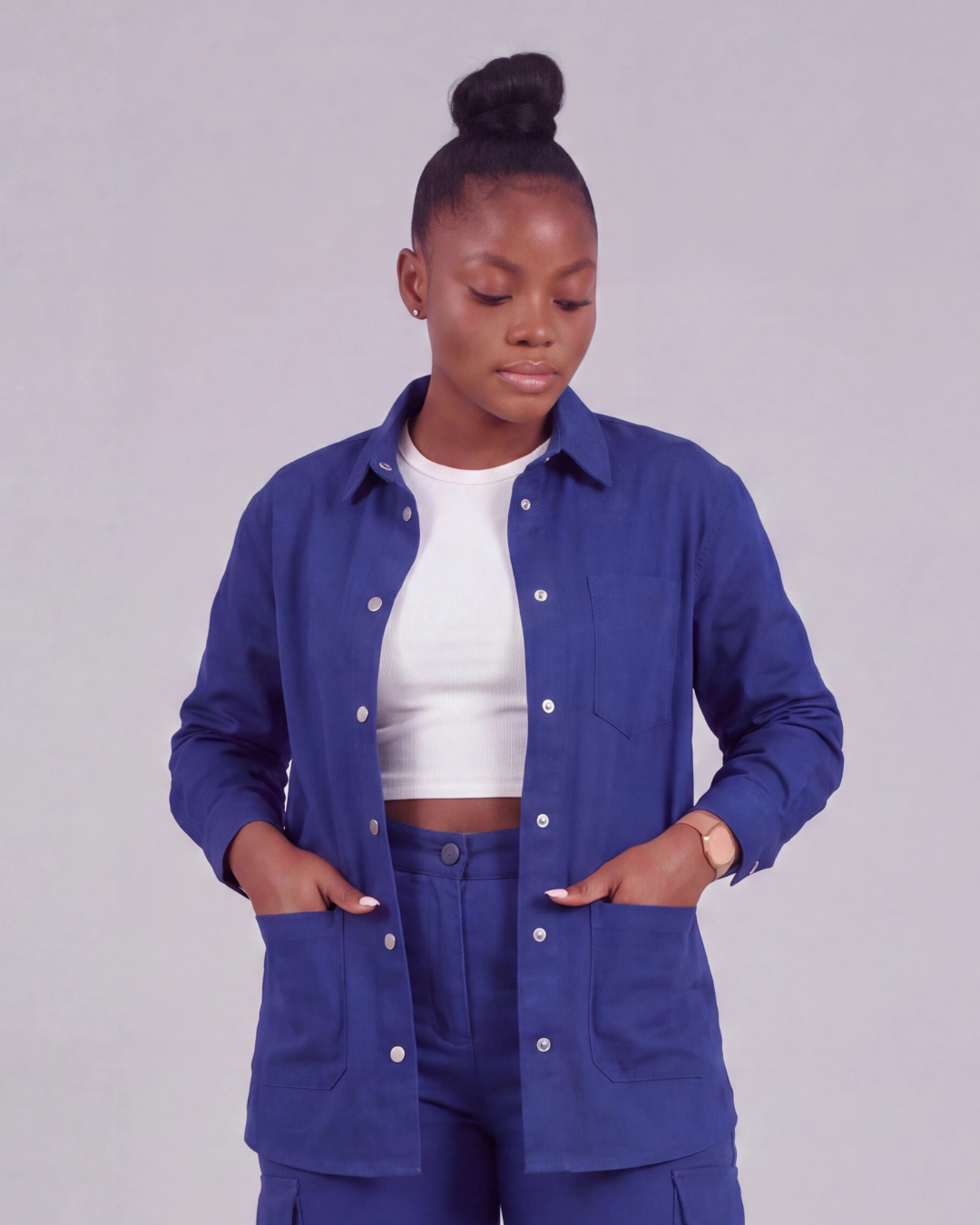 Women’s Snap-Button Overshirt