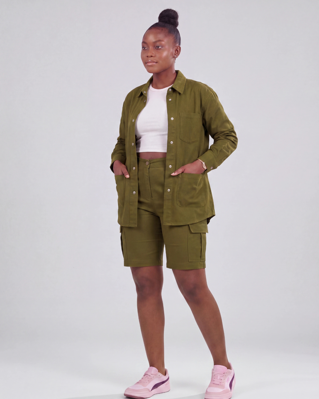 Women’s Snap-Button Overshirt