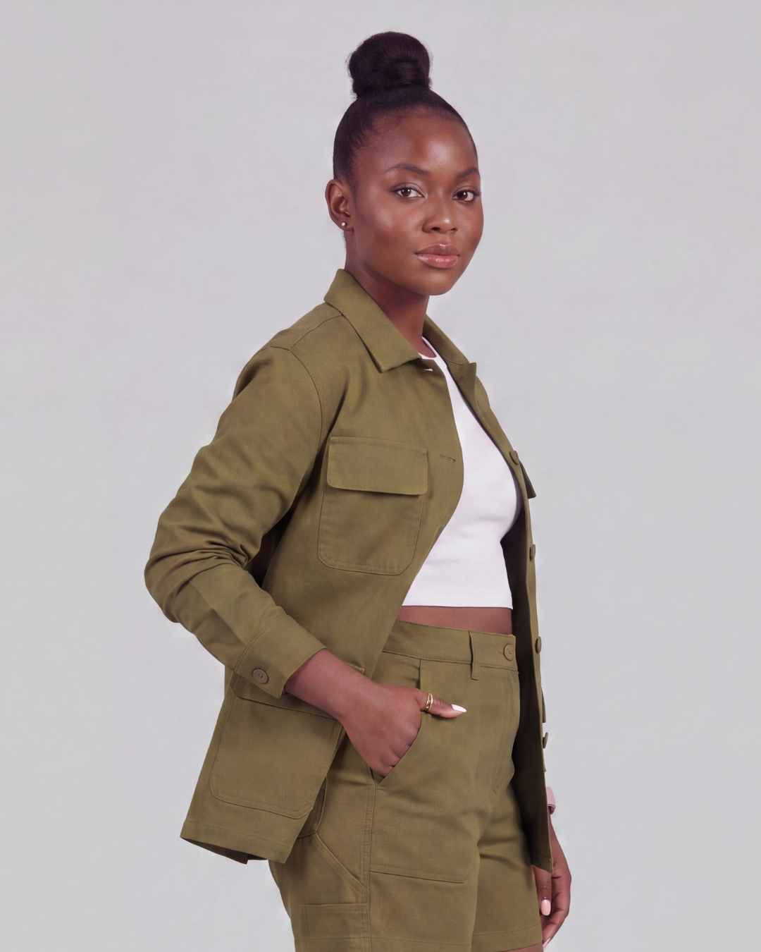 Women’s Four-Pocket Utility Overshirt