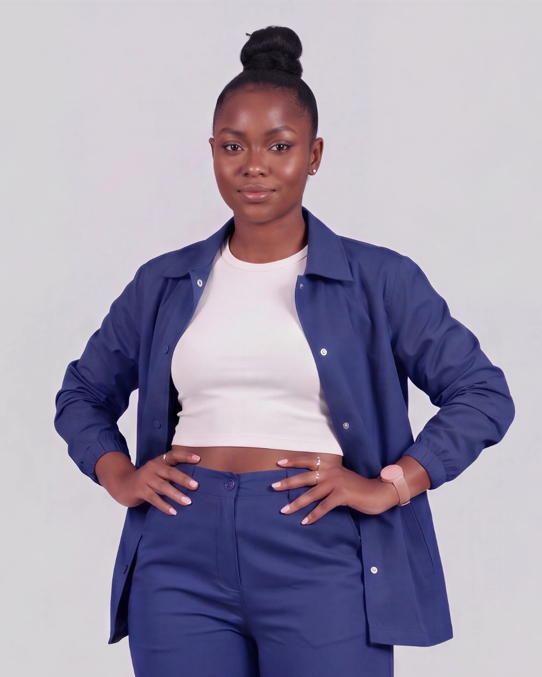Women's Classic Chino Shorts + Coach Jacket Set