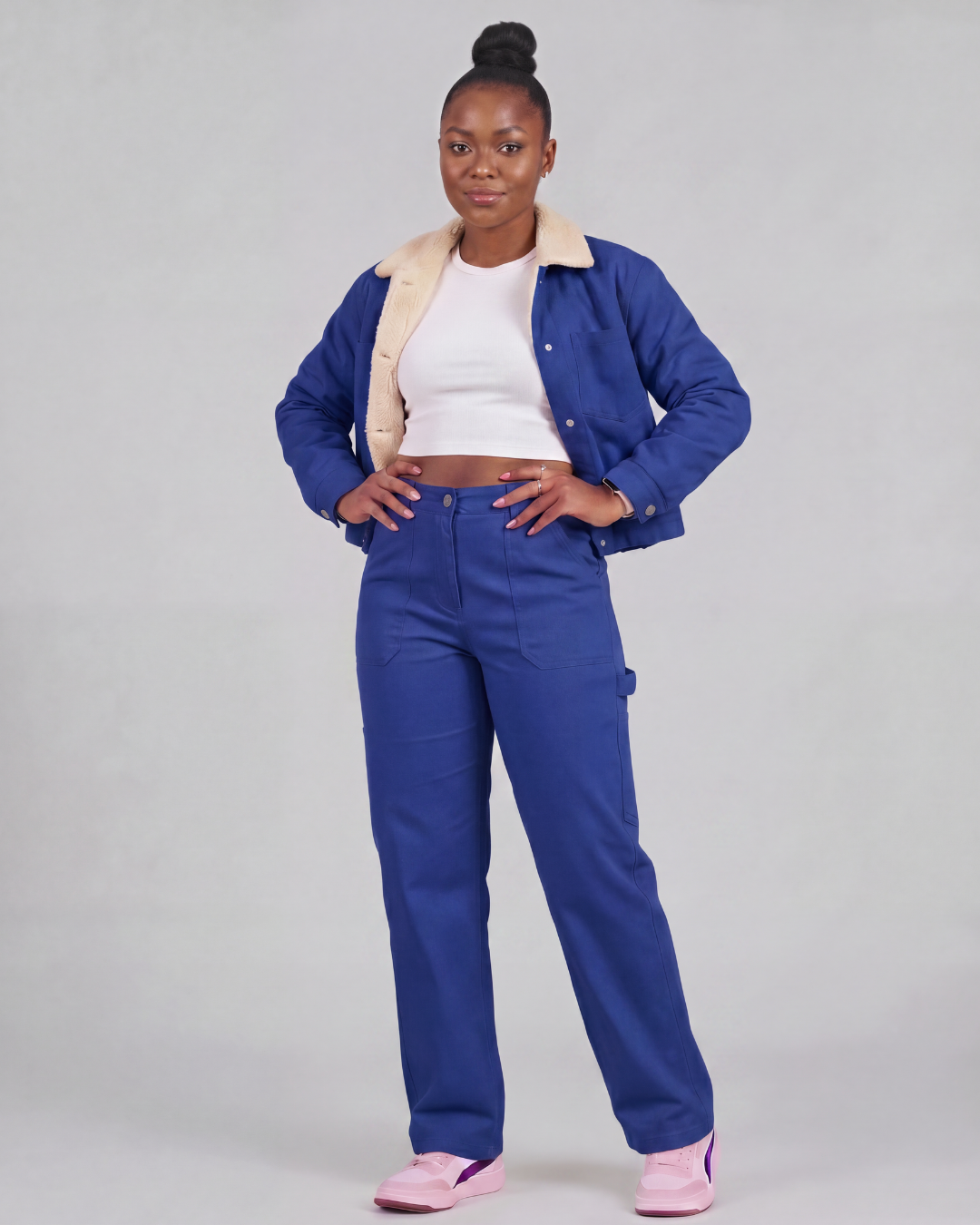 Women's Carpenter Utility Pants + Sherpa-Lined Chore Jacket Set