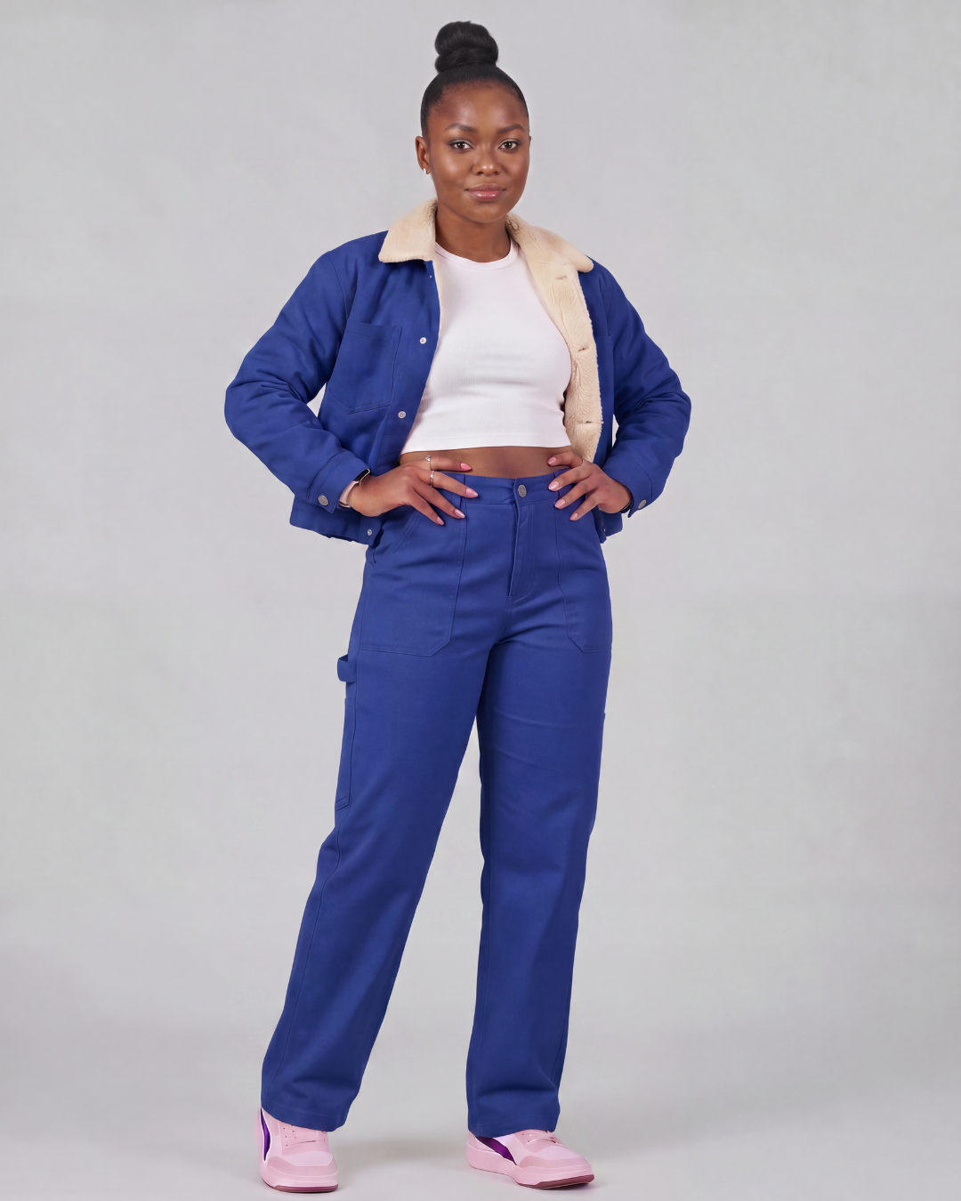 Women's Carpenter Utility Pants + Sherpa-Lined Chore Jacket Set