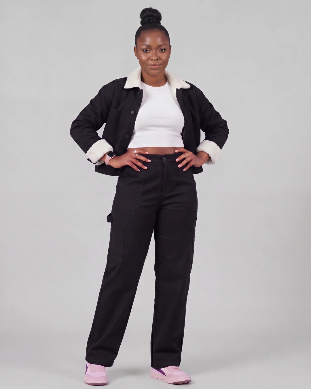 Women's Carpenter Utility Pants + Sherpa-Lined Chore Jacket Set