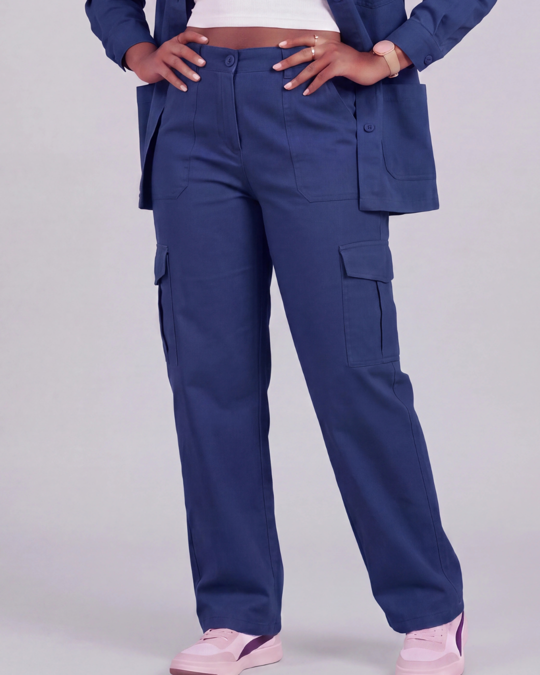 Women's Relaxed Cargo Pants + Chore Jacket Set