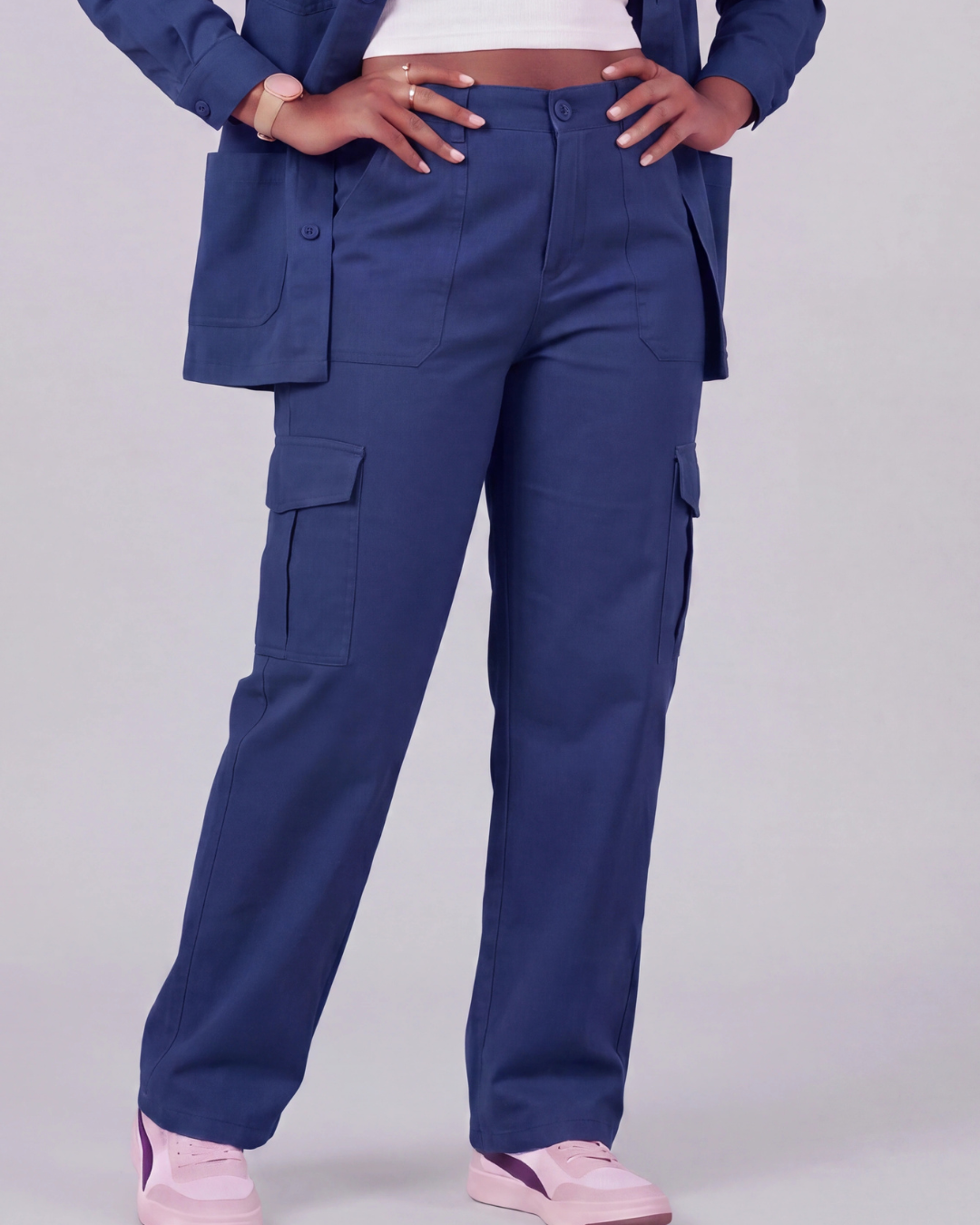 Women's Relaxed Cargo Pants + Chore Jacket Set