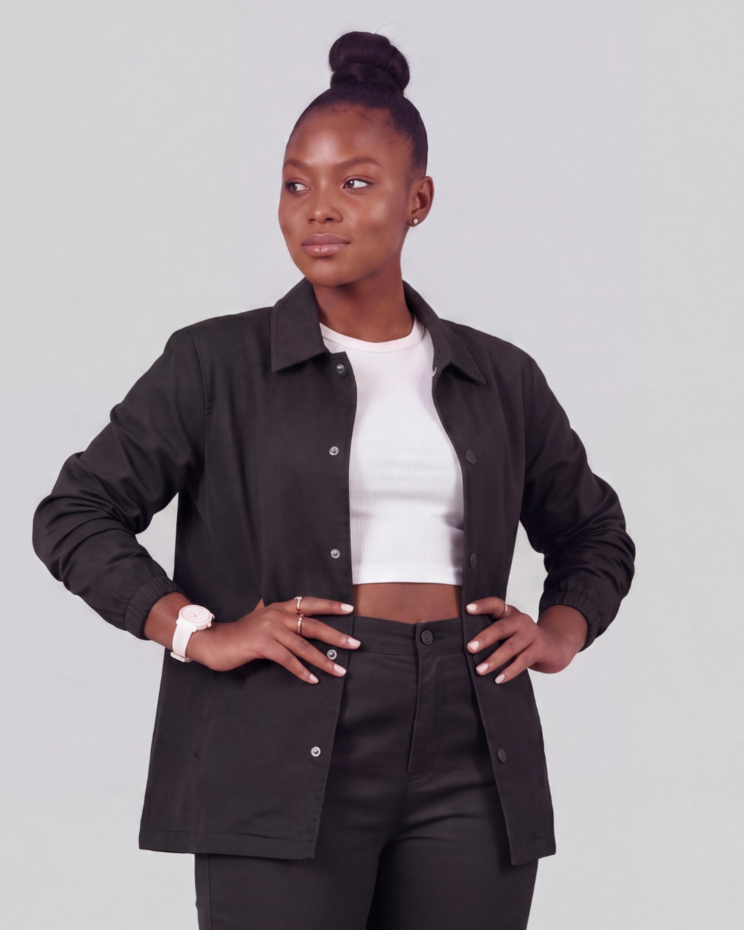 Women's Classic Chino Pants + Coach Jacket Set