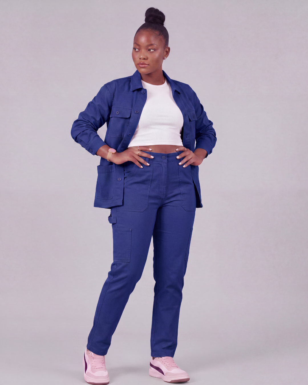 Women's Carpenter Utility Pants + Four-Pocket Utility Overshirt Set