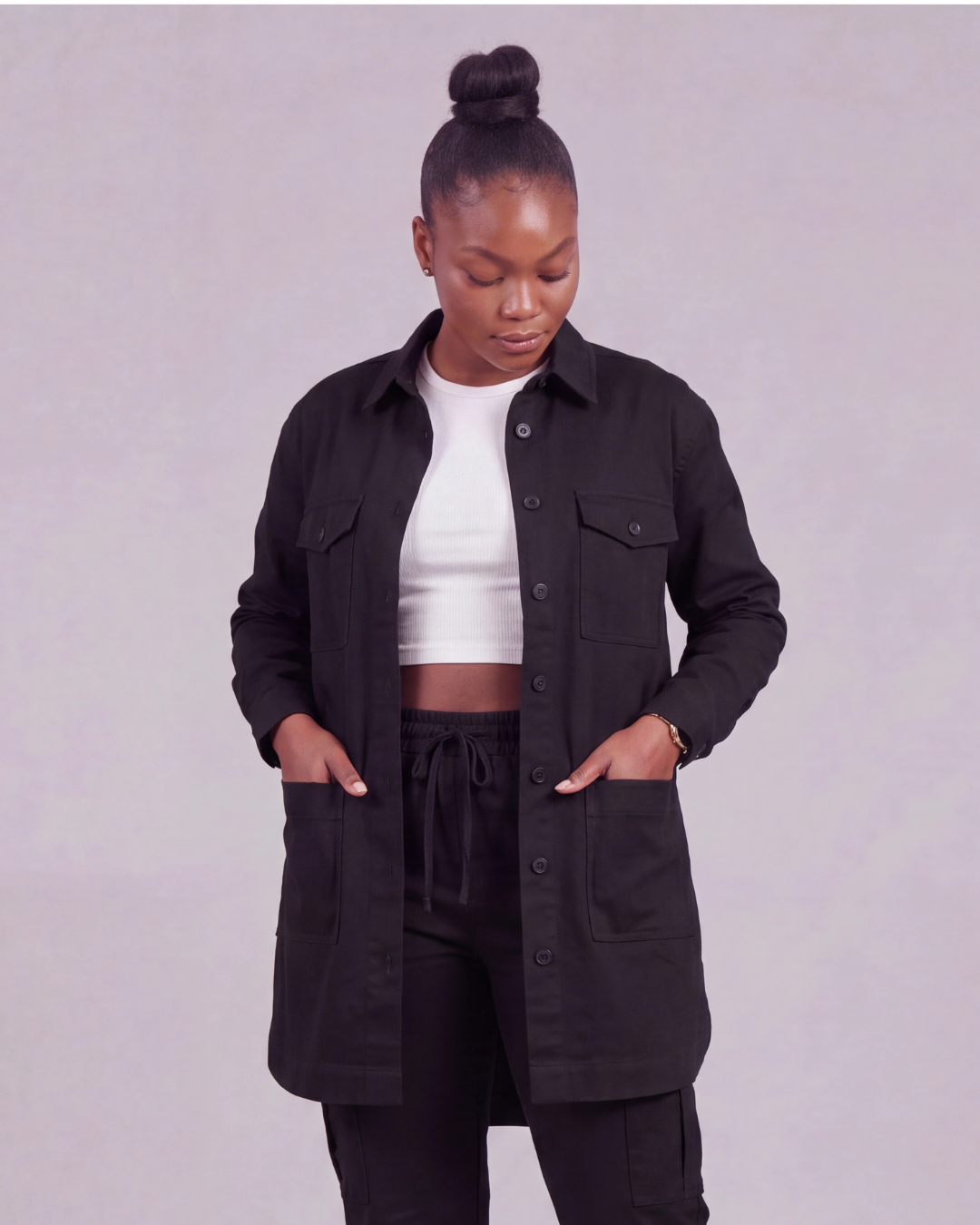 Women’s Snap-Button Overshirt