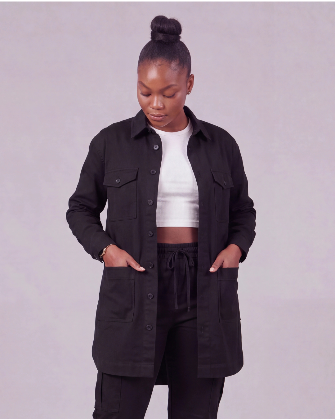 Women’s Snap-Button Overshirt