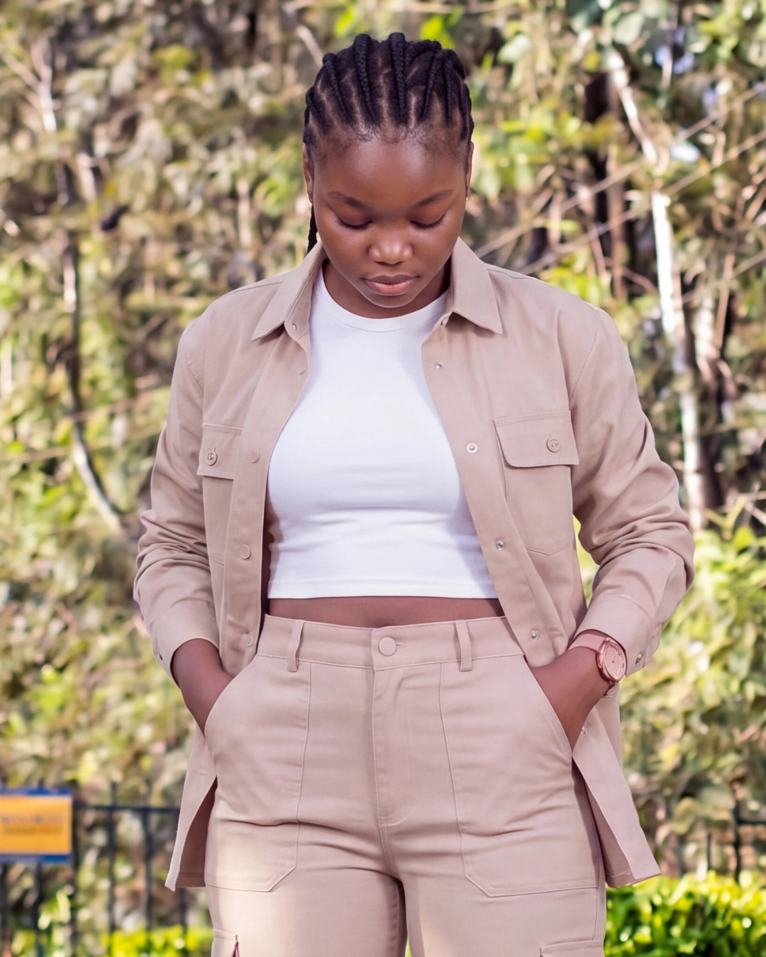 Girls' Relaxed Cargo Pants + Chore Jacket Set