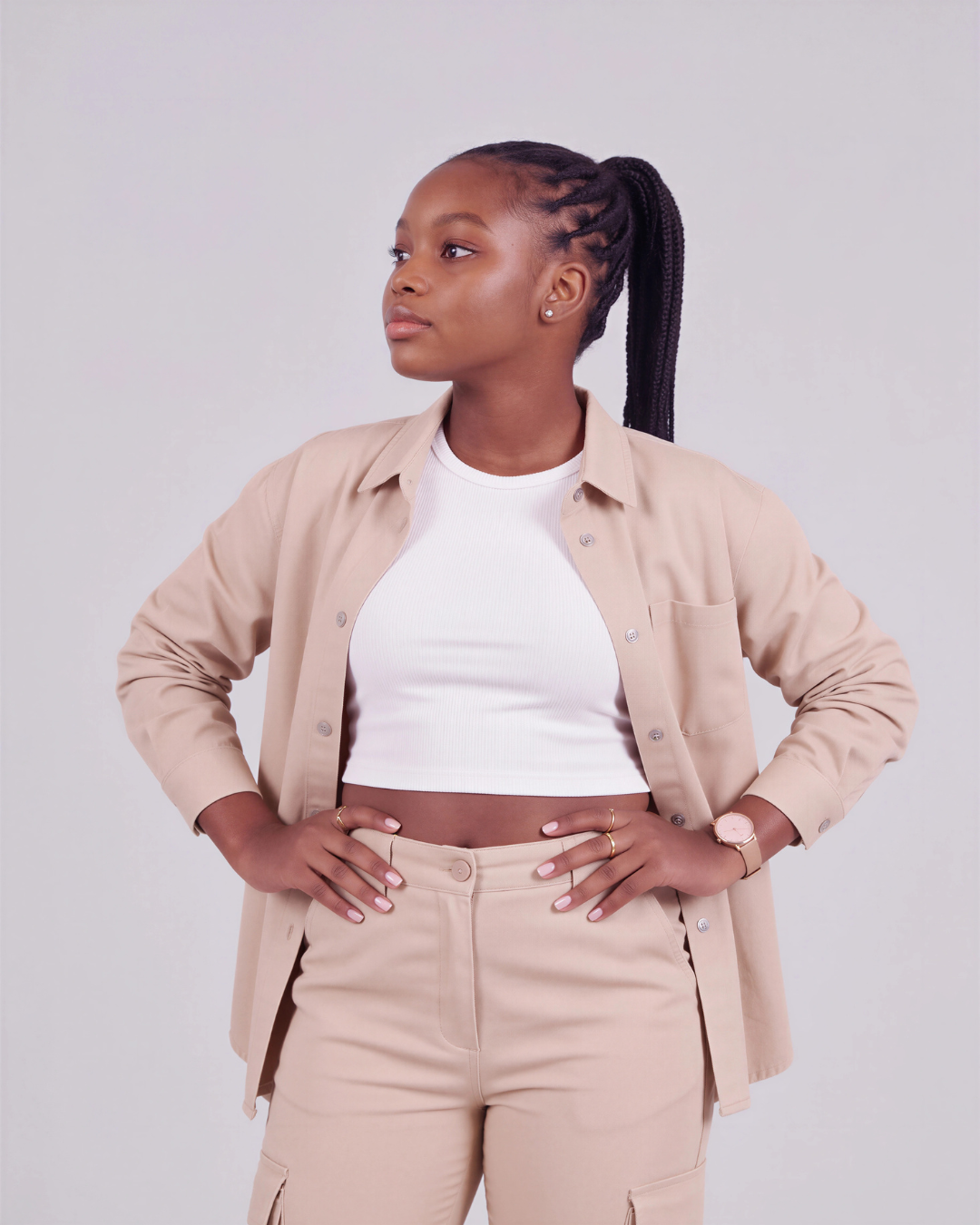 Girls' Relaxed Cargo Pants + Chore Jacket Set