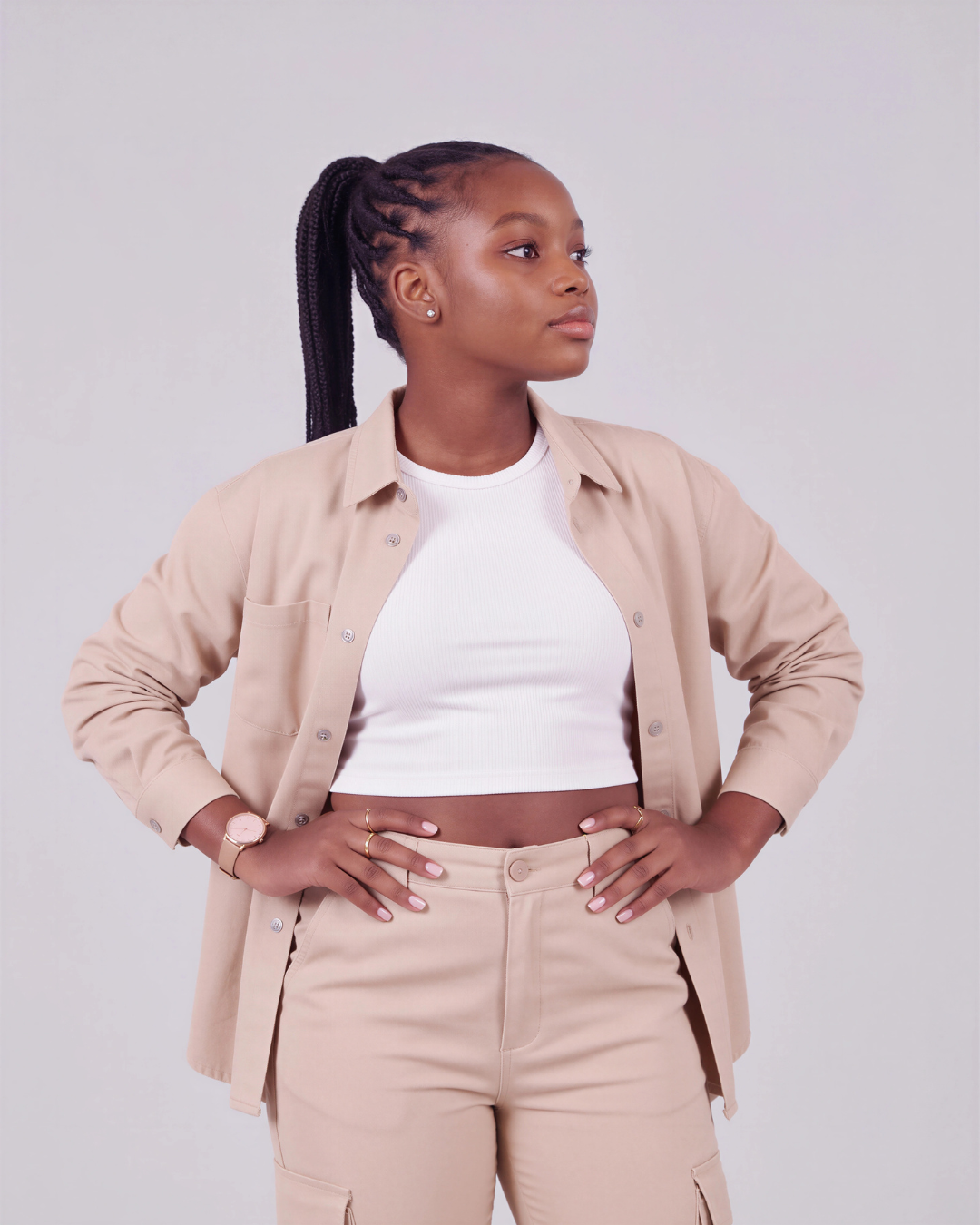 Girls' Relaxed Cargo Pants + Chore Jacket Set