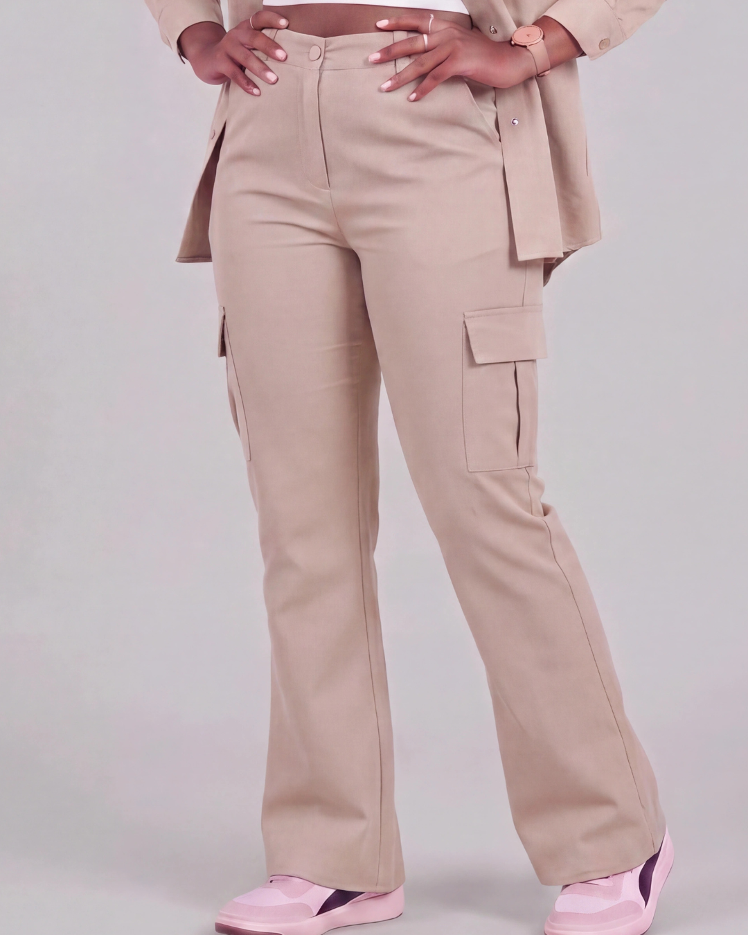 Girls' Relaxed Cargo Pants + Chore Jacket Set