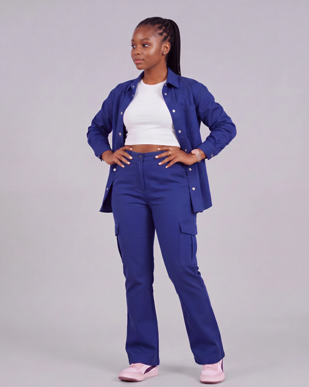 Girls' Relaxed Cargo Pants + Chore Jacket Set