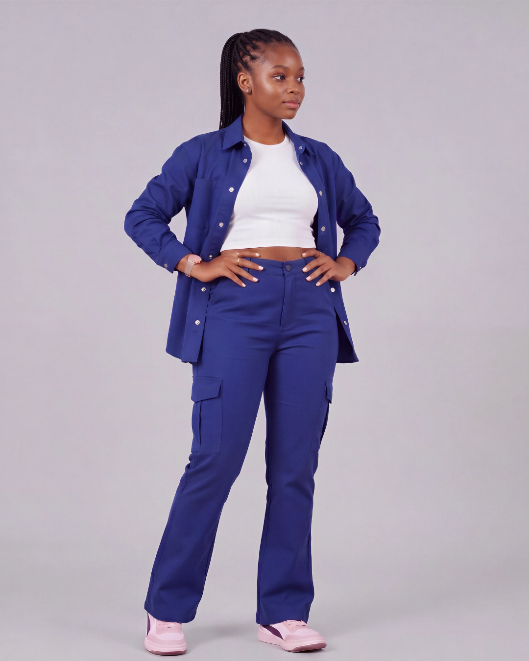 Girls' Relaxed Cargo Pants + Chore Jacket Set