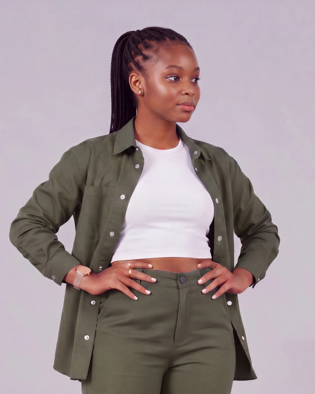 Girls' Relaxed Cargo Pants + Chore Jacket Set
