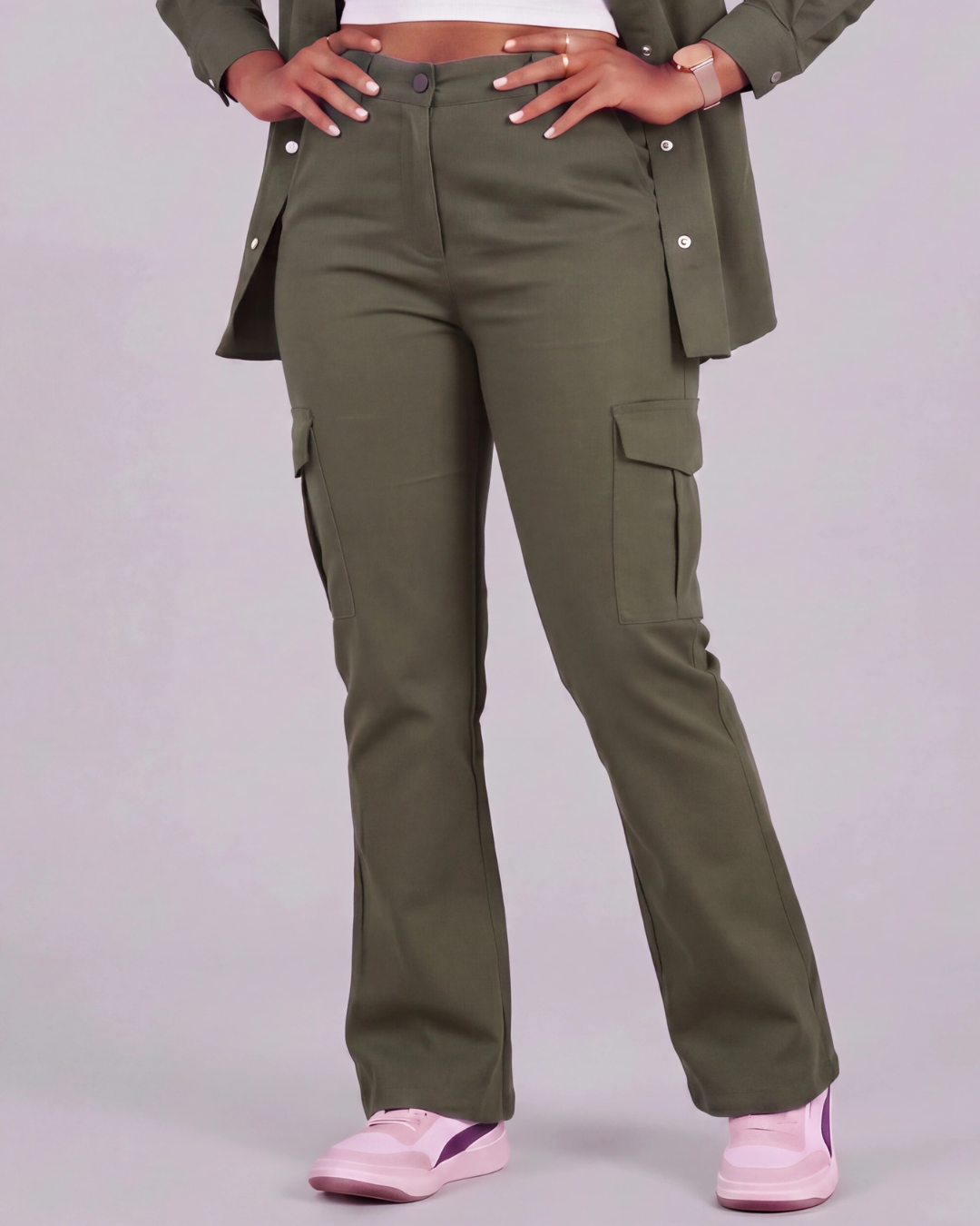 Girls' Relaxed Cargo Pants + Chore Jacket Set