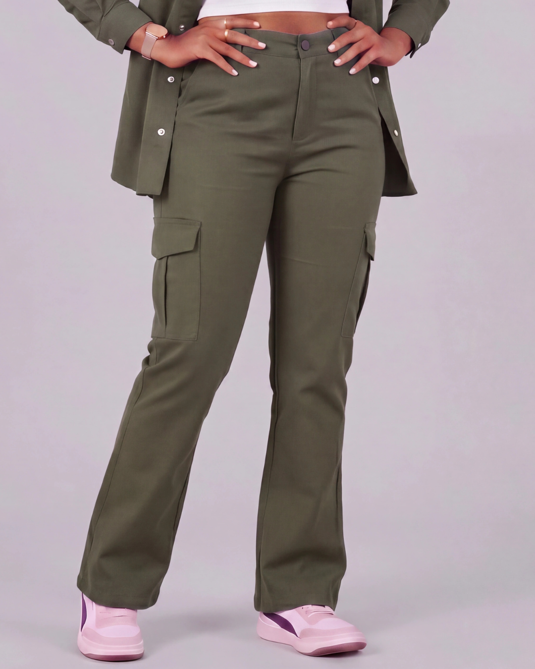 Girls' Relaxed Cargo Pants + Chore Jacket Set