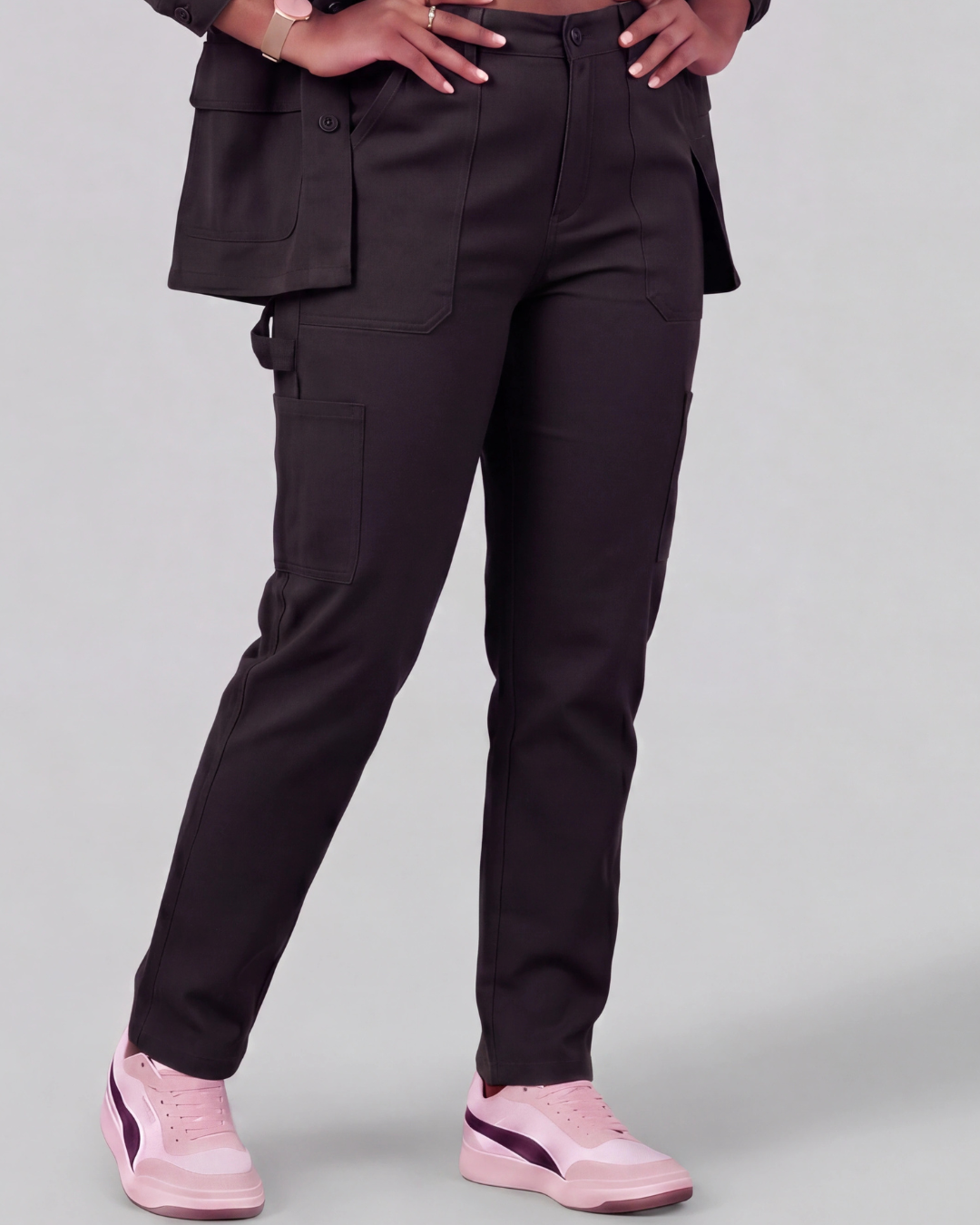 Girls' Carpenter Utility Pants + Four-Pocket Utility Overshirt Set