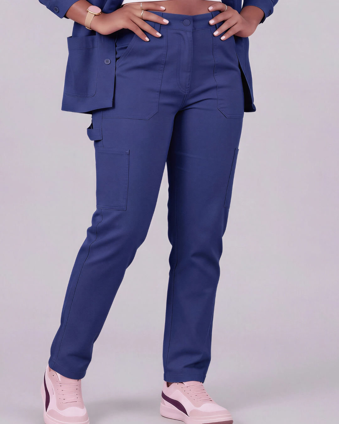 Girls' Carpenter Utility Pants + Four-Pocket Utility Overshirt Set