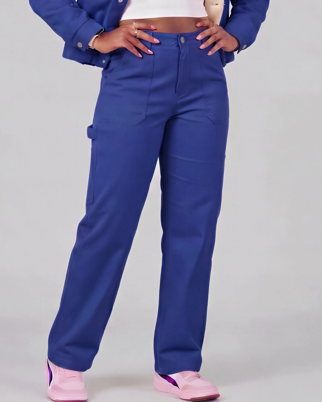 Girls' Carpenter Utility Pants + Sherpa-Lined Chore Jacket Set