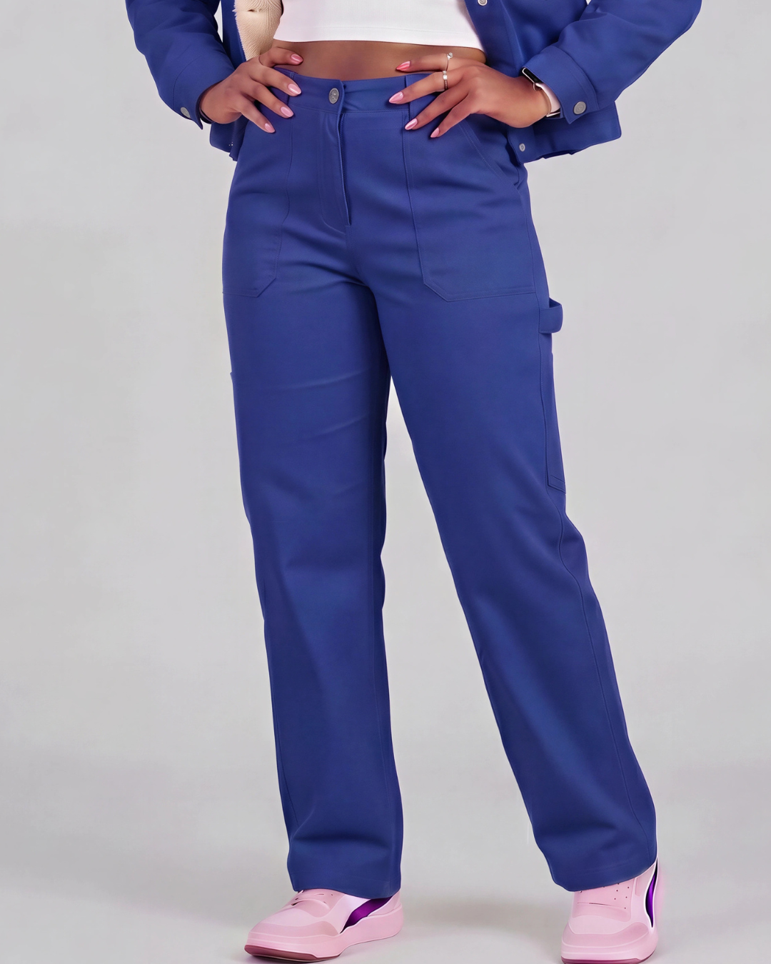Girls' Carpenter Utility Pants + Sherpa-Lined Chore Jacket Set