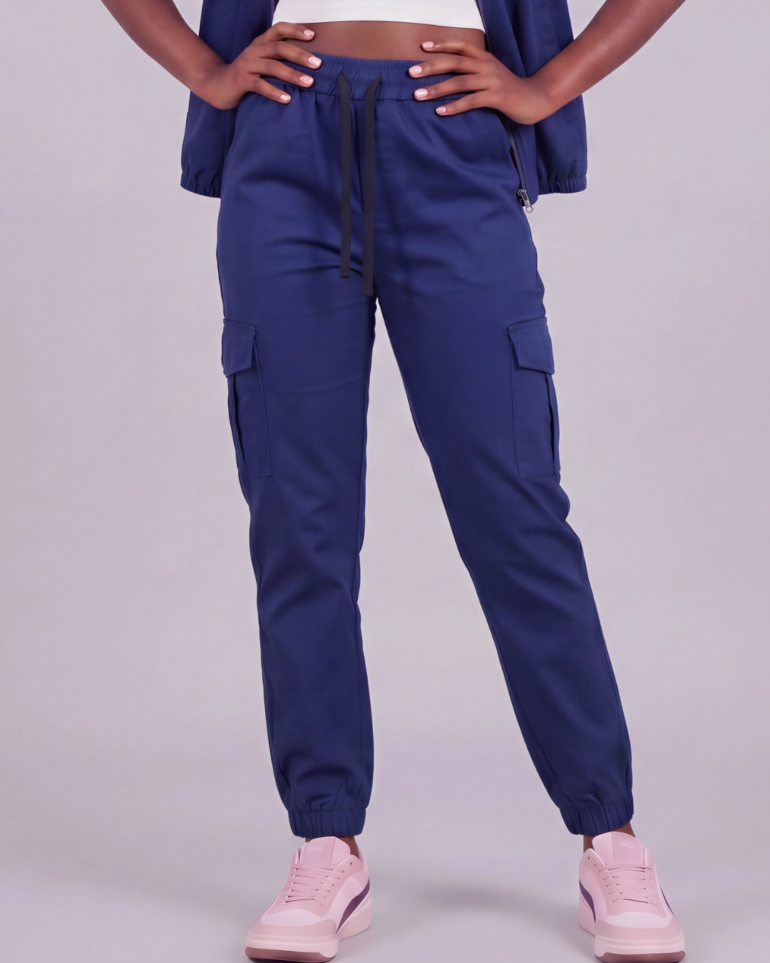 Girls' Tapered Cargo Pants + Twill Vest Set