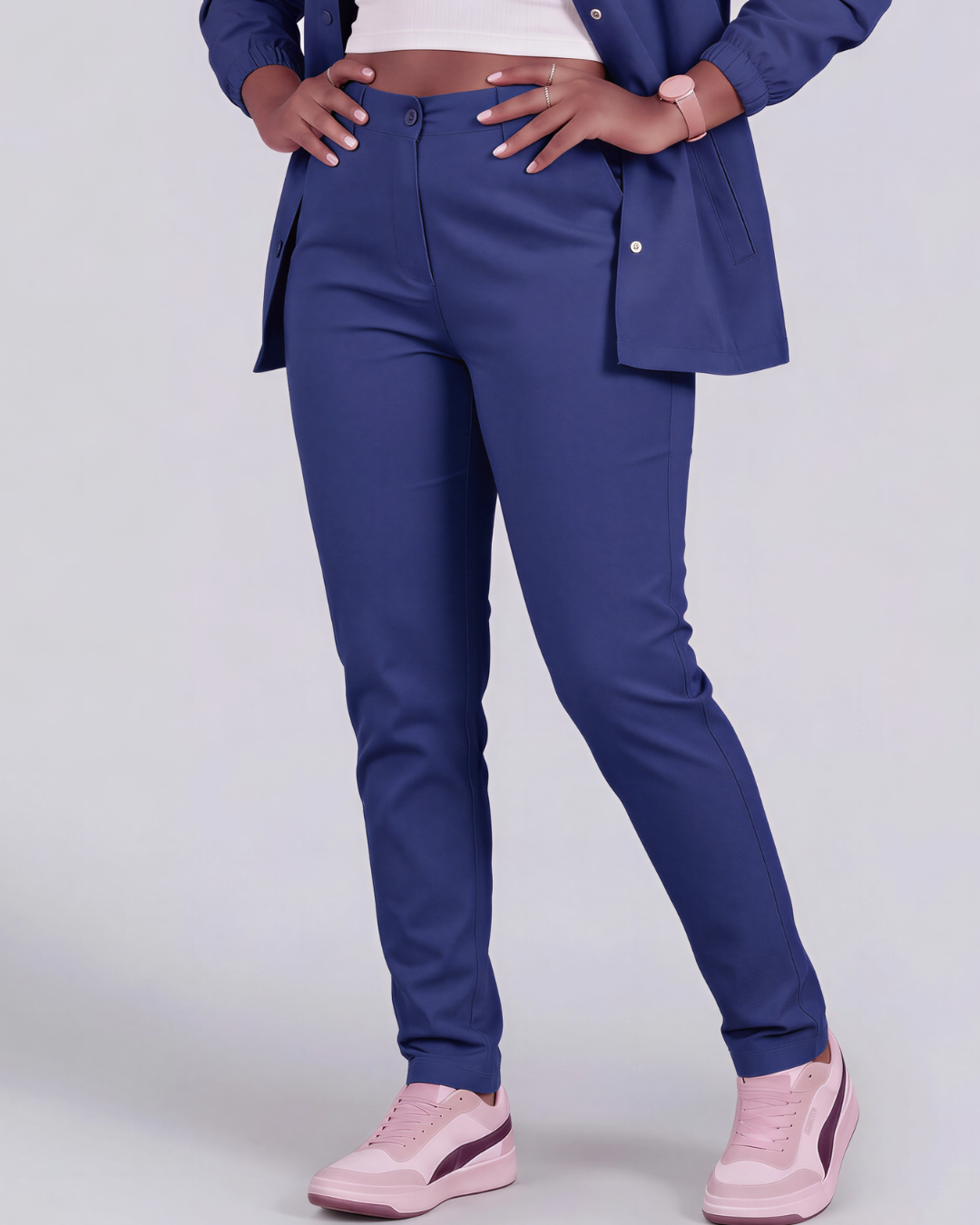 Girls' Classic Chino Pants + Coach Jacket Set