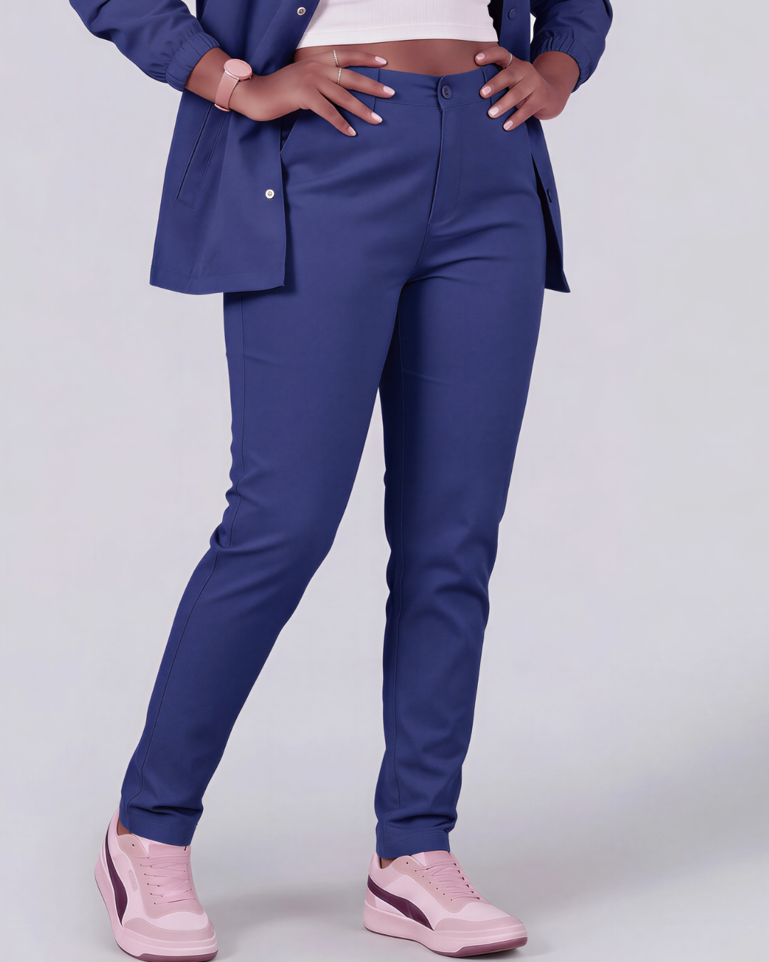 Girls' Classic Chino Pants + Coach Jacket Set