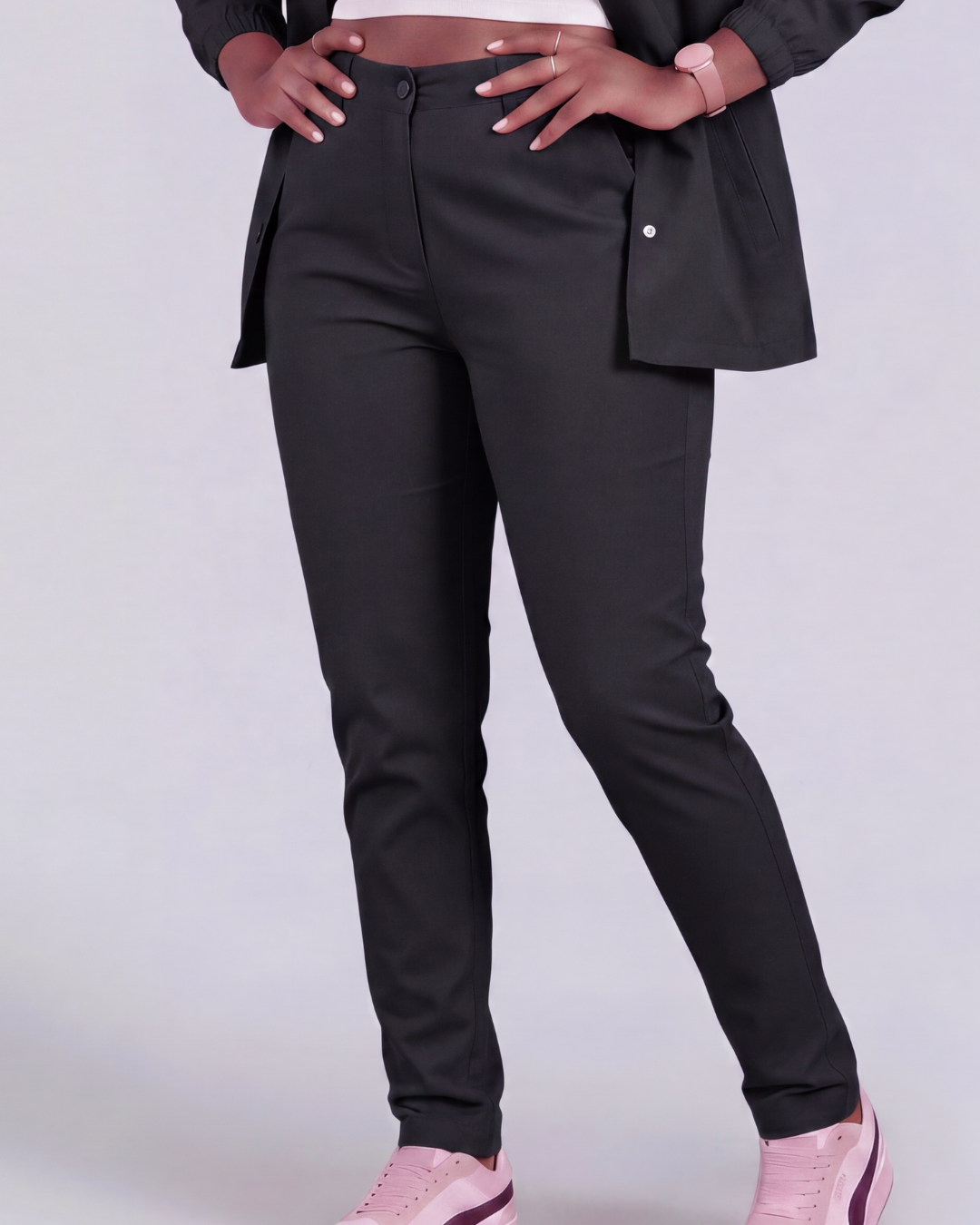 Girls' Classic Chino Pants + Coach Jacket Set