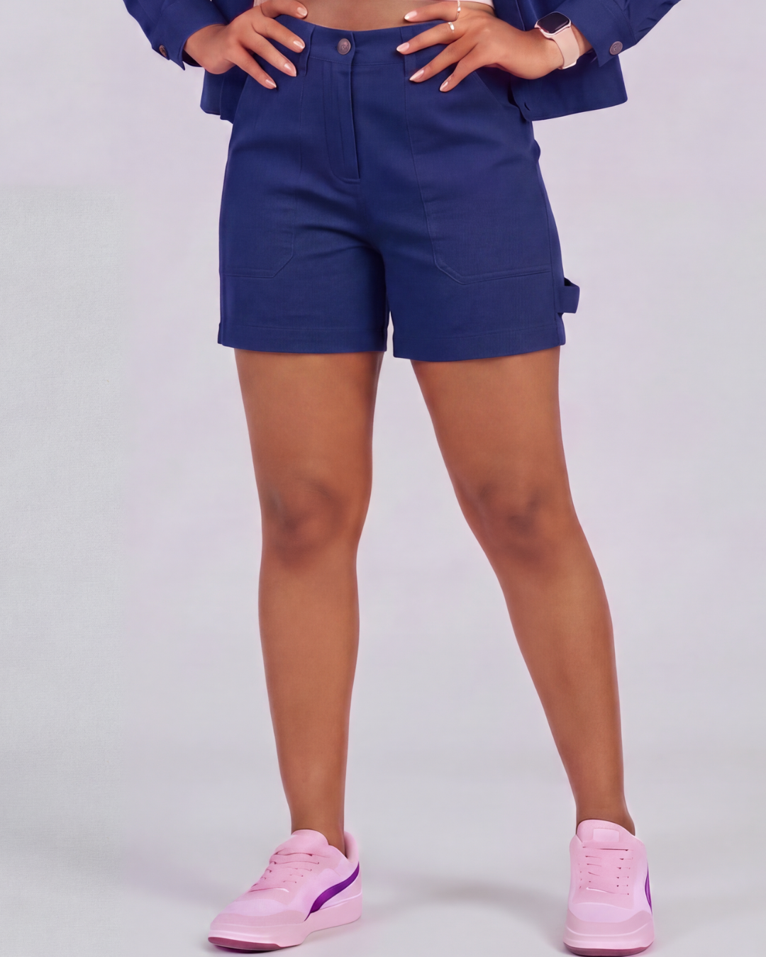 Girls' Carpenter Utility Shorts + Sherpa-Lined Chore Jacket Set