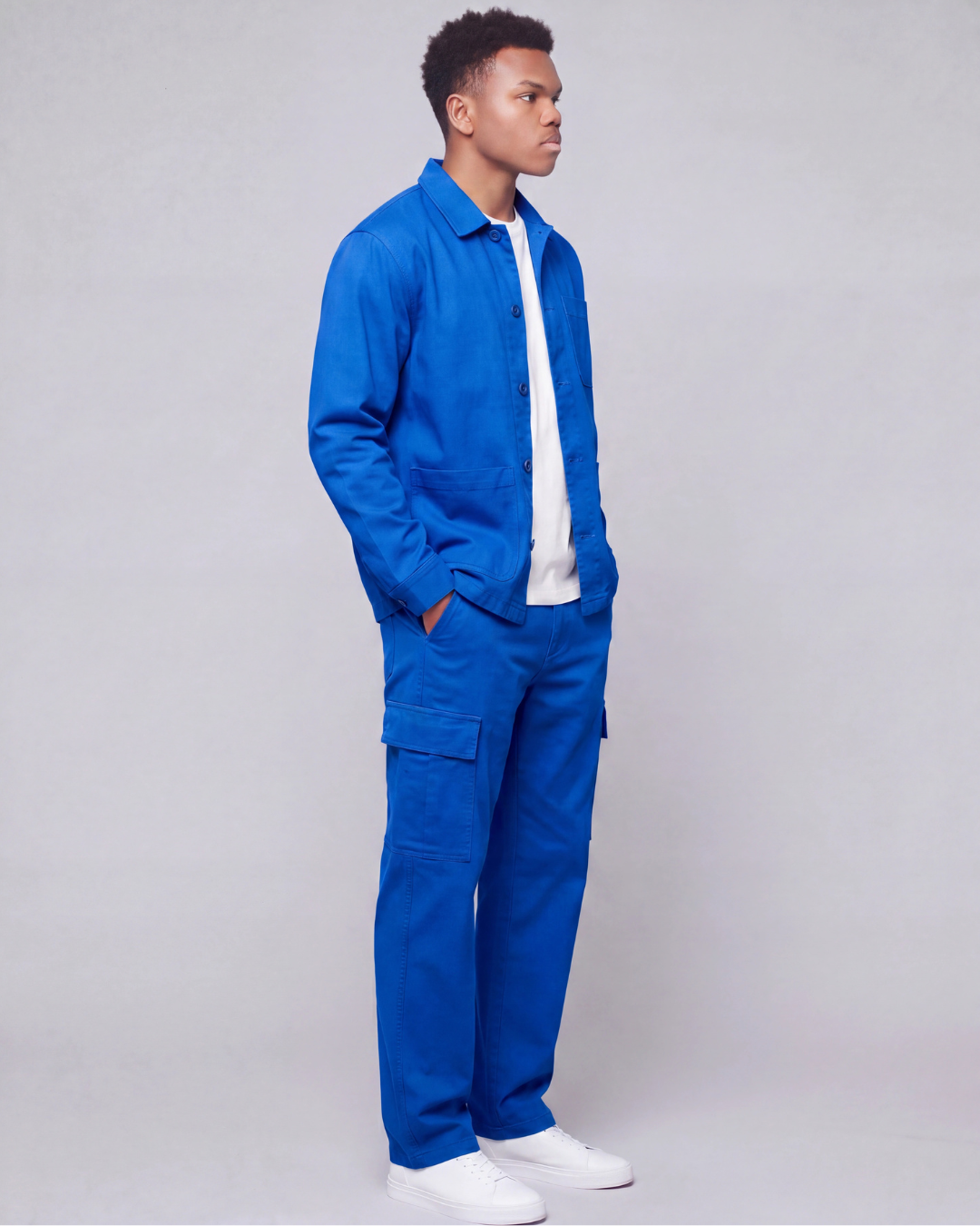Boys' Relaxed Cargo Pants + Chore Jacket Set