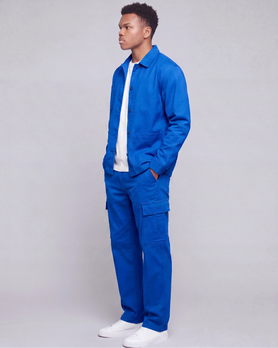 Boys' Relaxed Cargo Pants + Chore Jacket Set