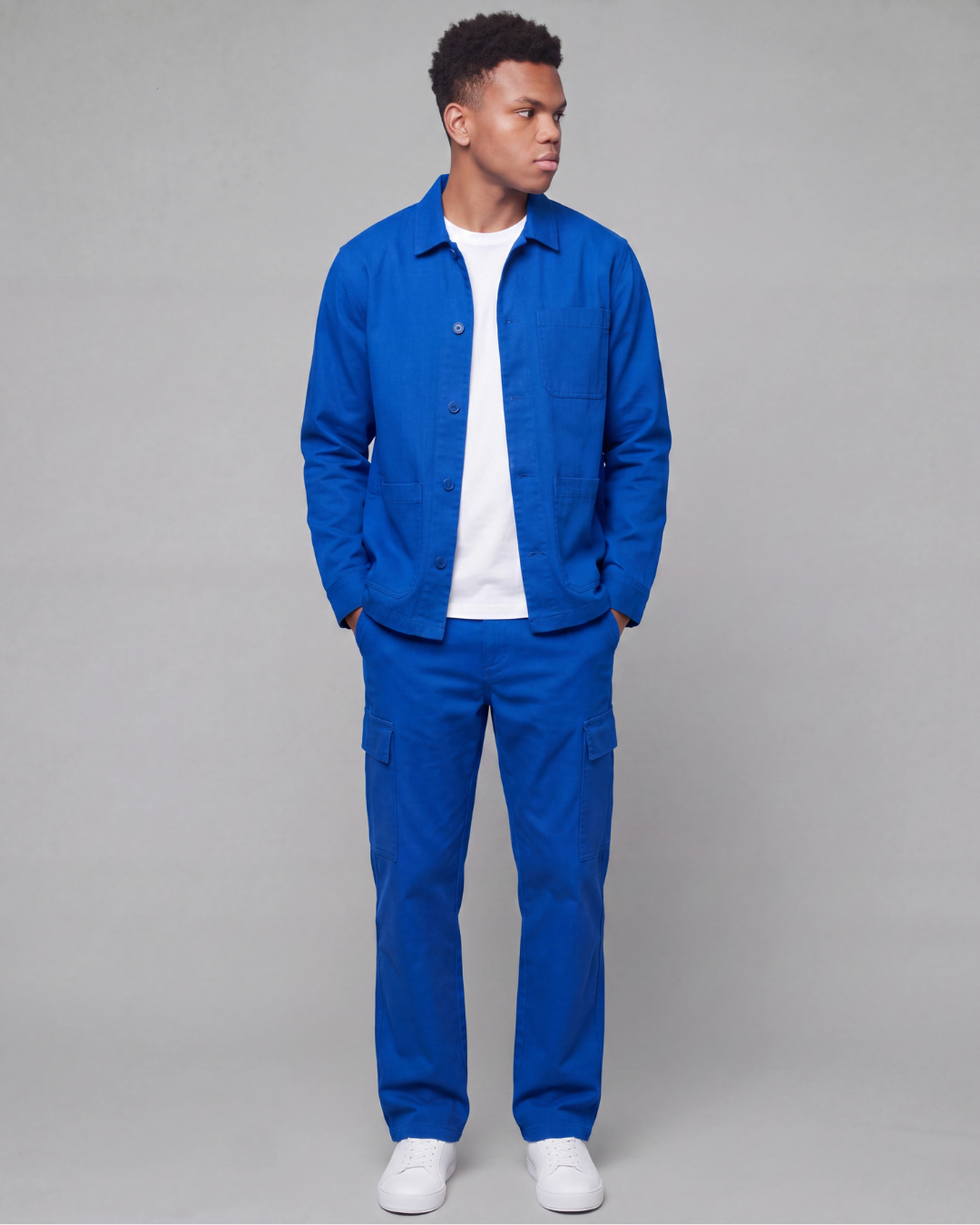 Boys' Relaxed Cargo Pants + Chore Jacket Set
