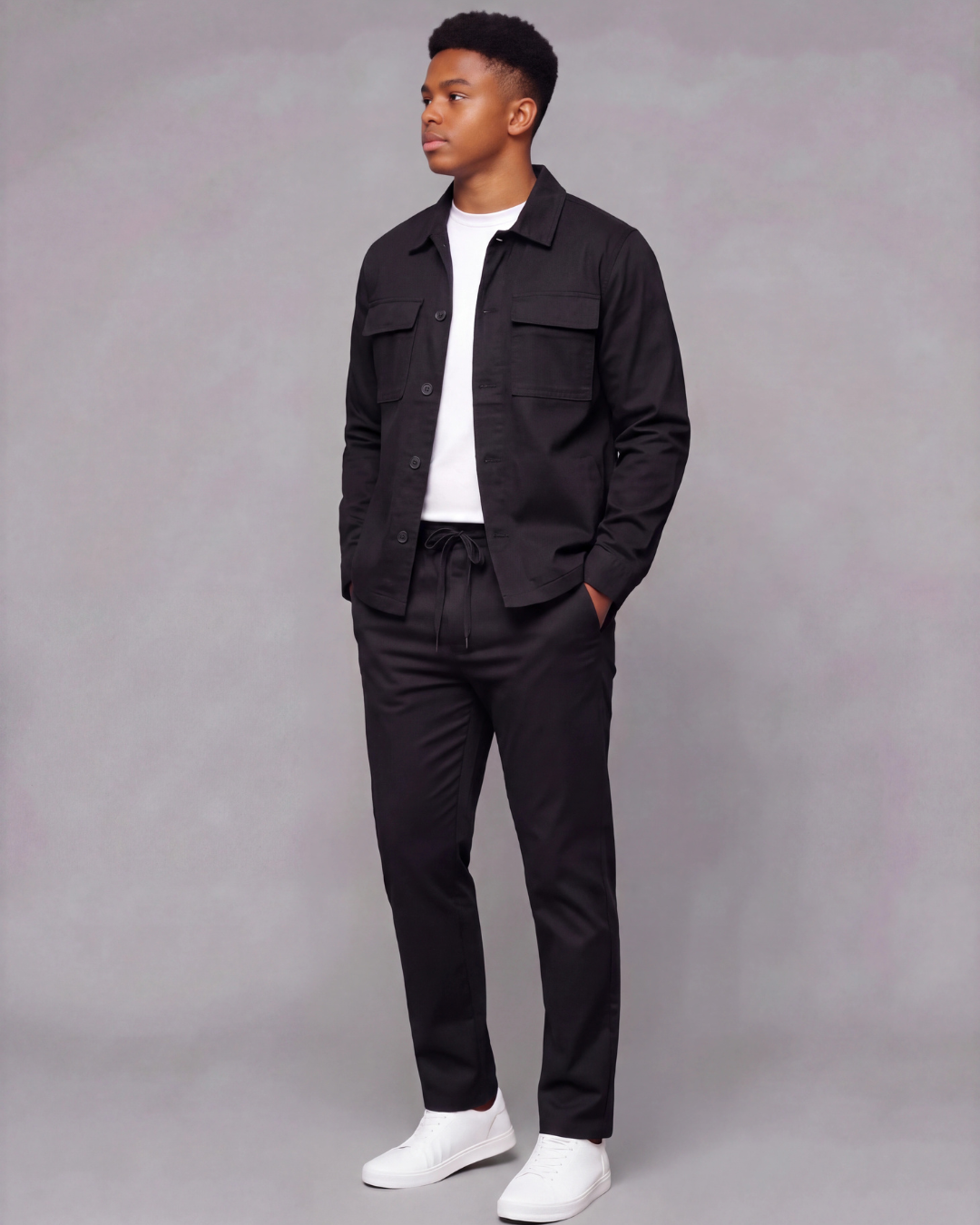Boys' Drawstring Chino Pants + Classic Field Jacket Set