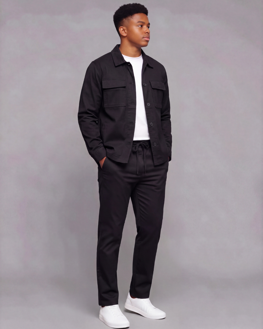 Boys' Drawstring Chino Pants + Classic Field Jacket Set