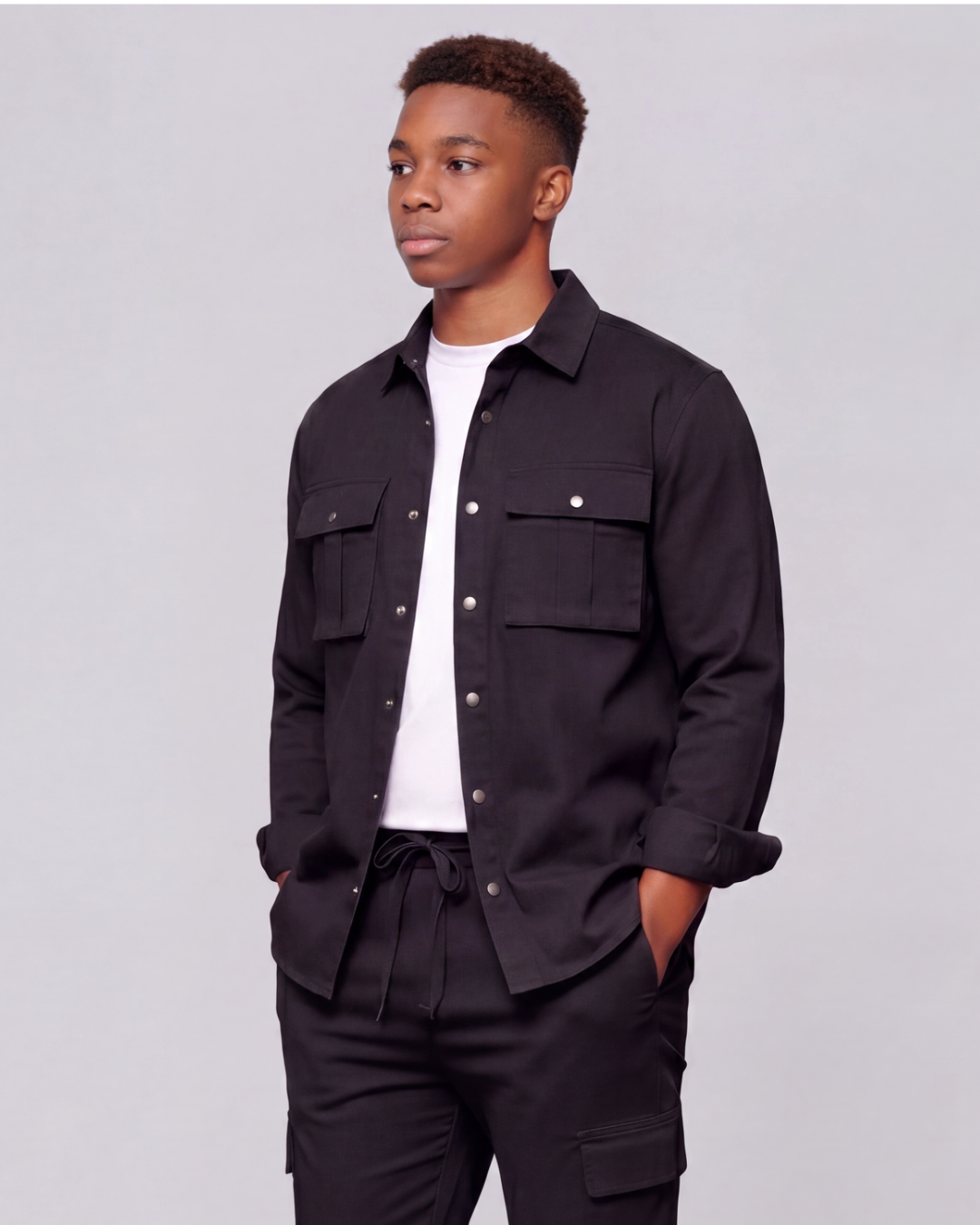 Boys' Long-Line Overshirt