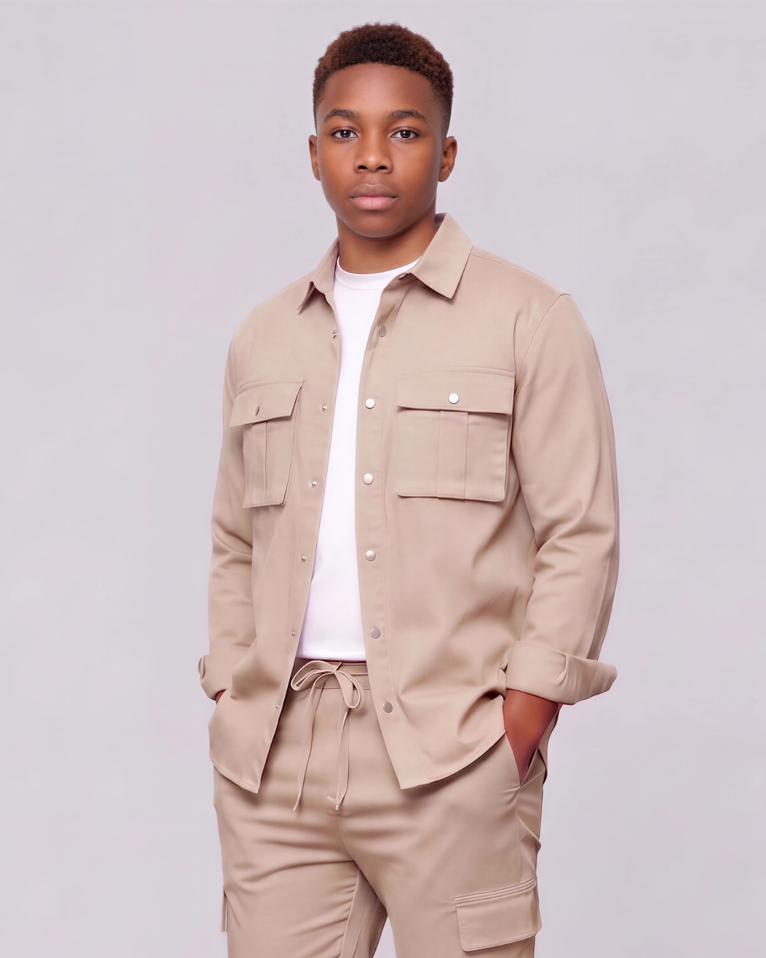 Boys' Long-Line Overshirt