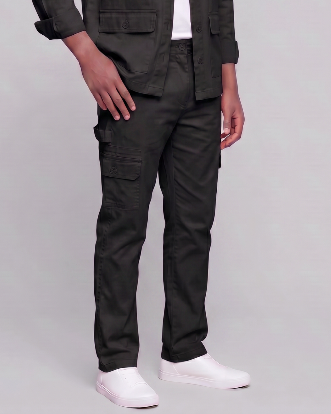 Boys' Carpenter Utility Pants + Four-Pocket Utility Overshirt Set