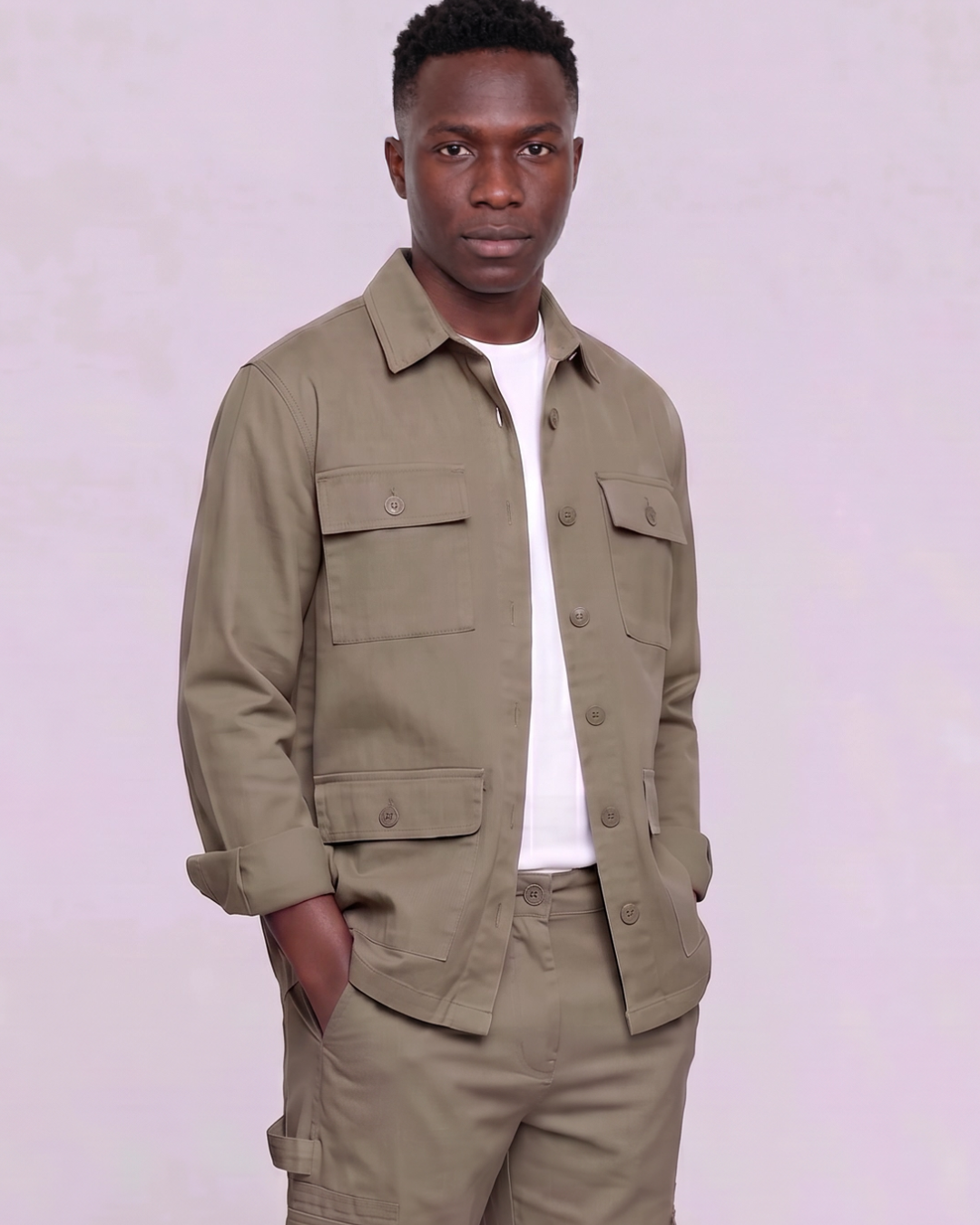 Men's Four-Pocket Utility Overshirt