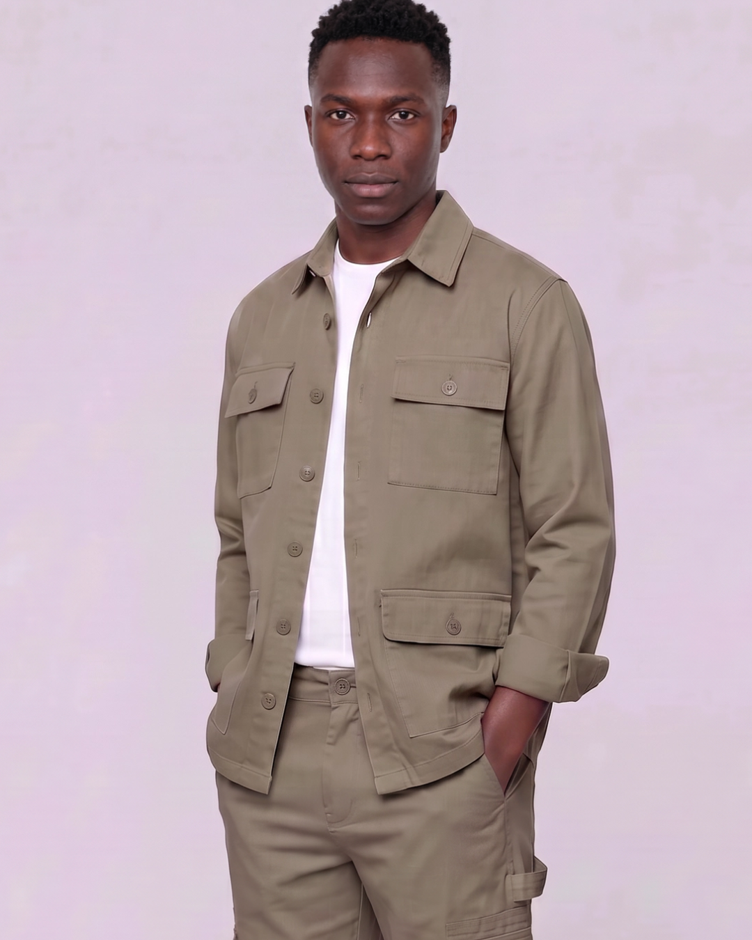 Men's Four-Pocket Utility Overshirt