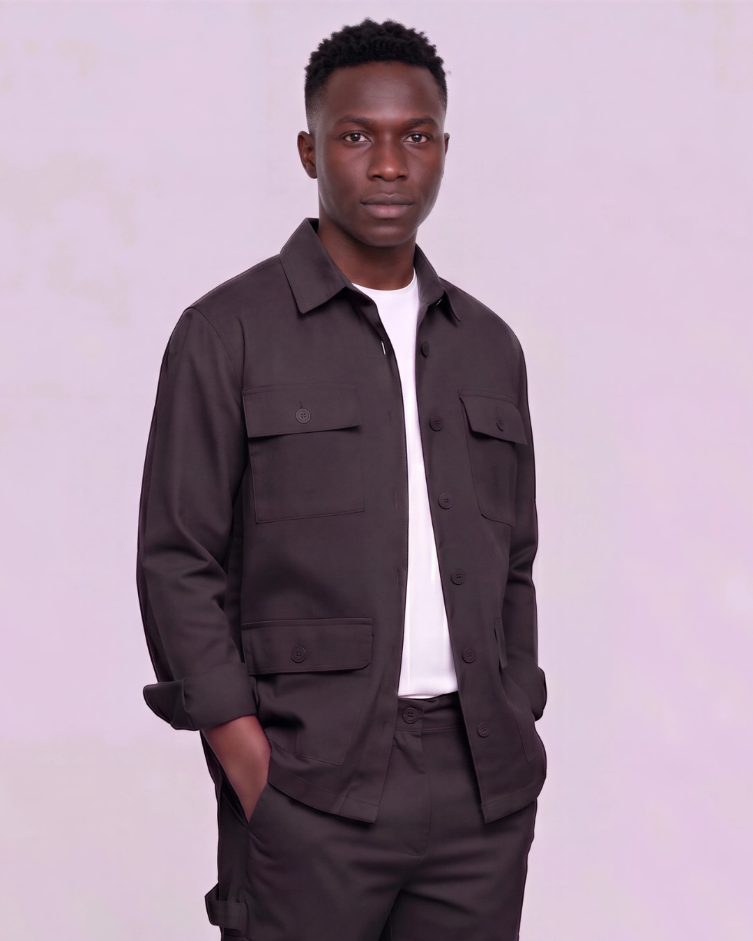 Men's Four-Pocket Utility Overshirt