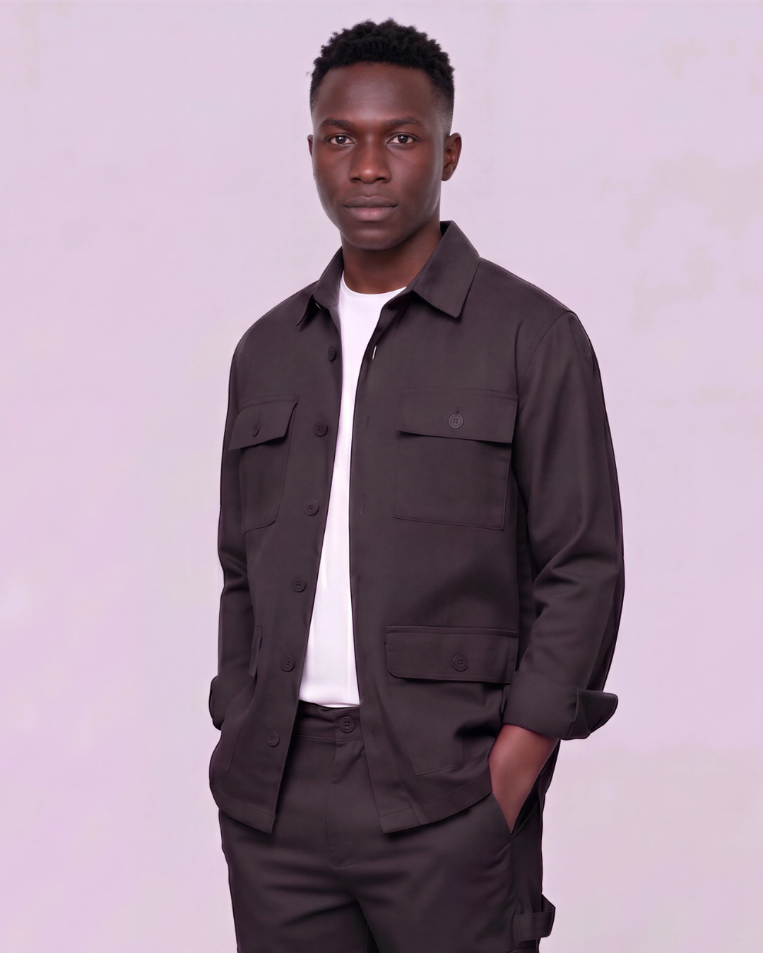 Men's Four-Pocket Utility Overshirt