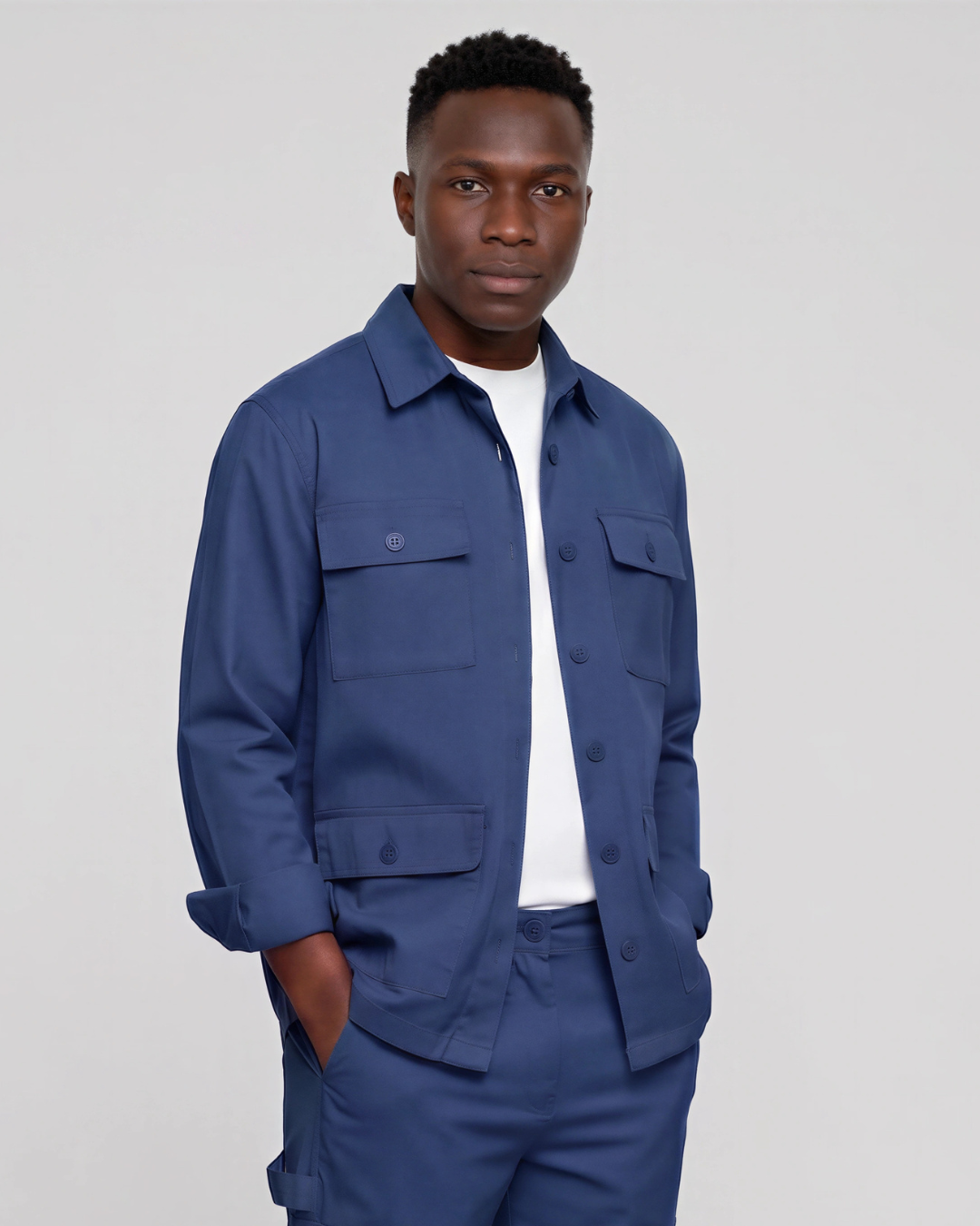 Men's Four-Pocket Utility Overshirt