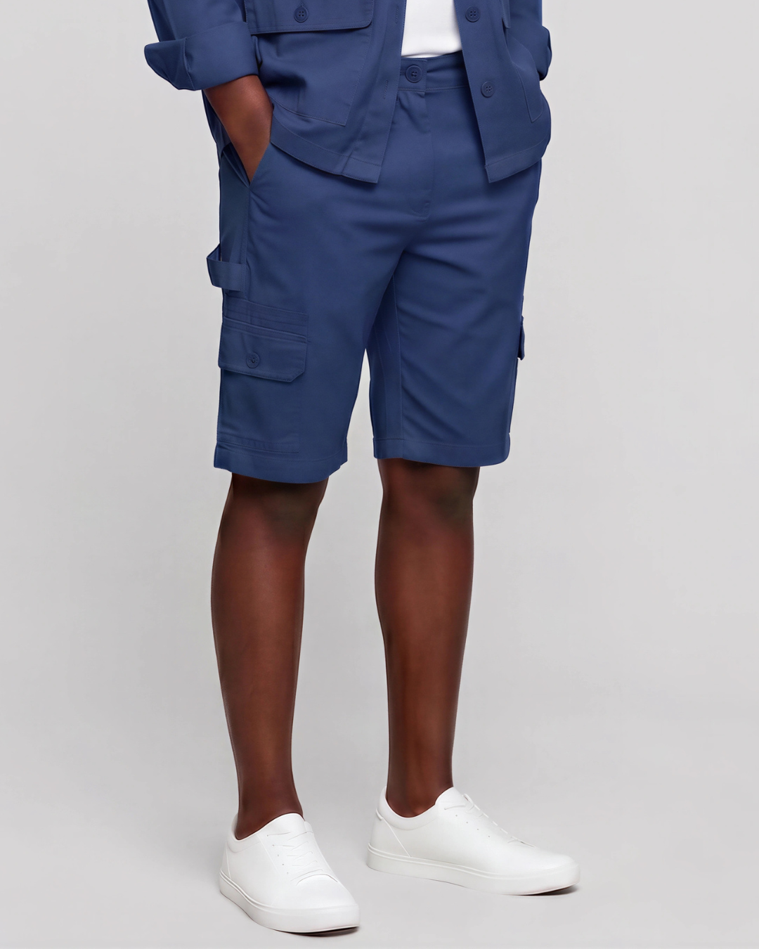 Men's Carpenter Utility Shorts + Four-Pocket Utility Overshirt Set