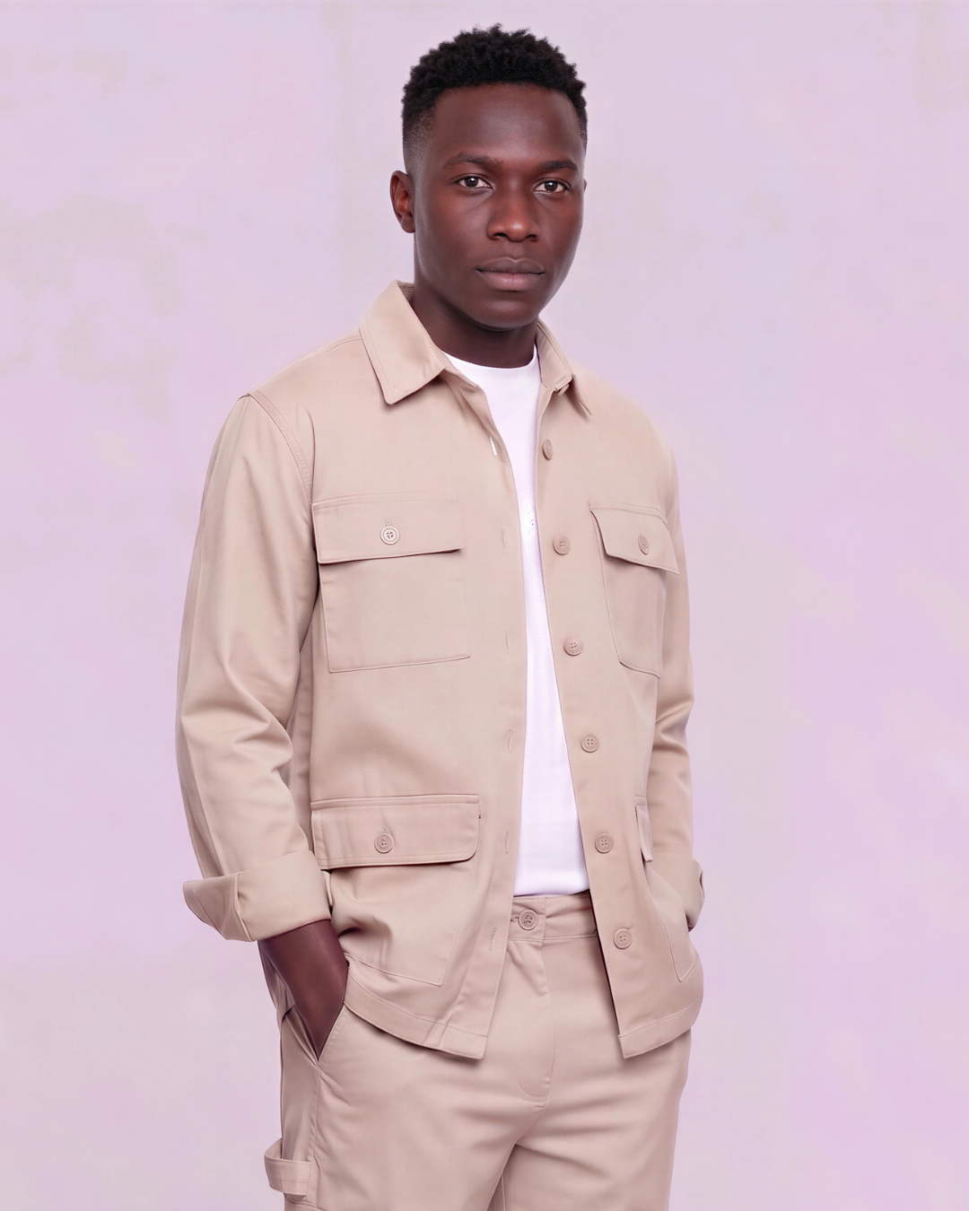 Men's Four-Pocket Utility Overshirt