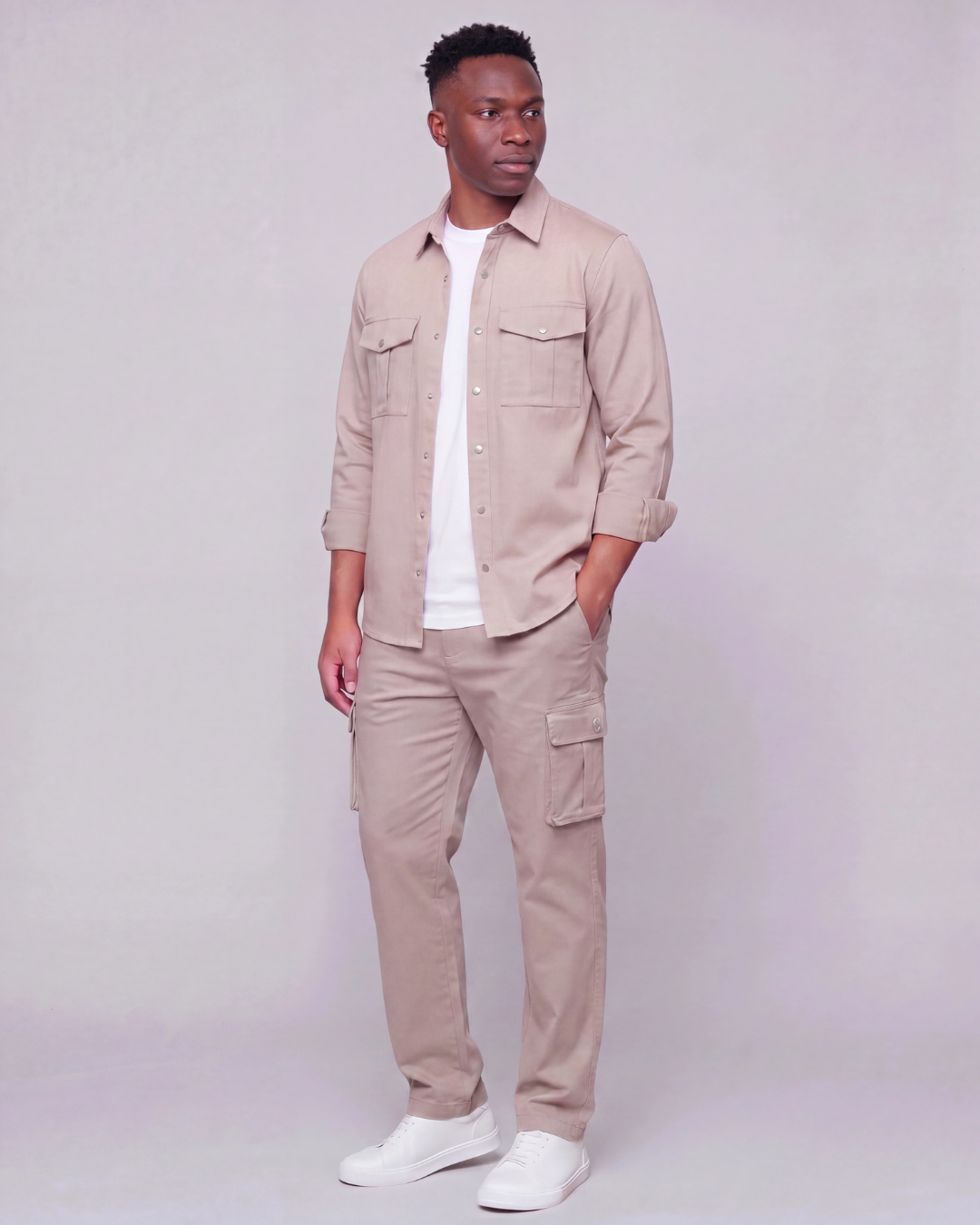 Men's Snap-Button Overshirt
