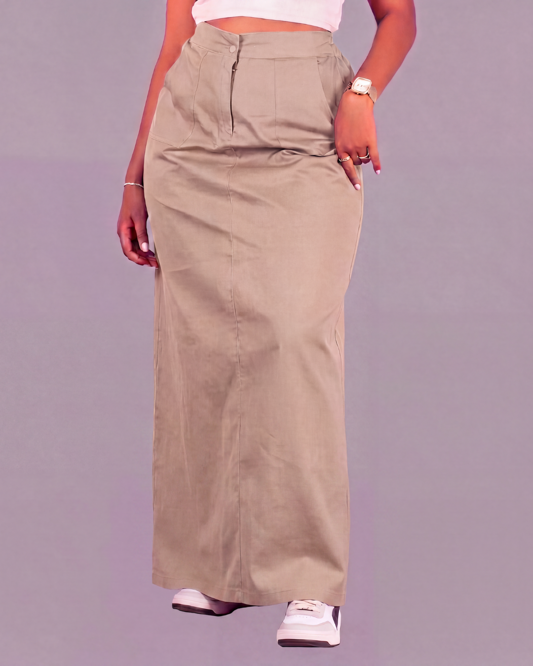 Women's A-Line Midi Skirt